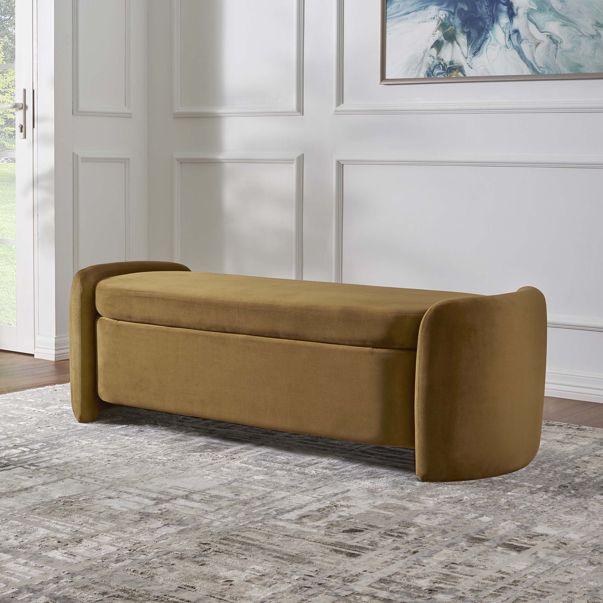 Modway Nebula Upholstered Performance Velvet Bench