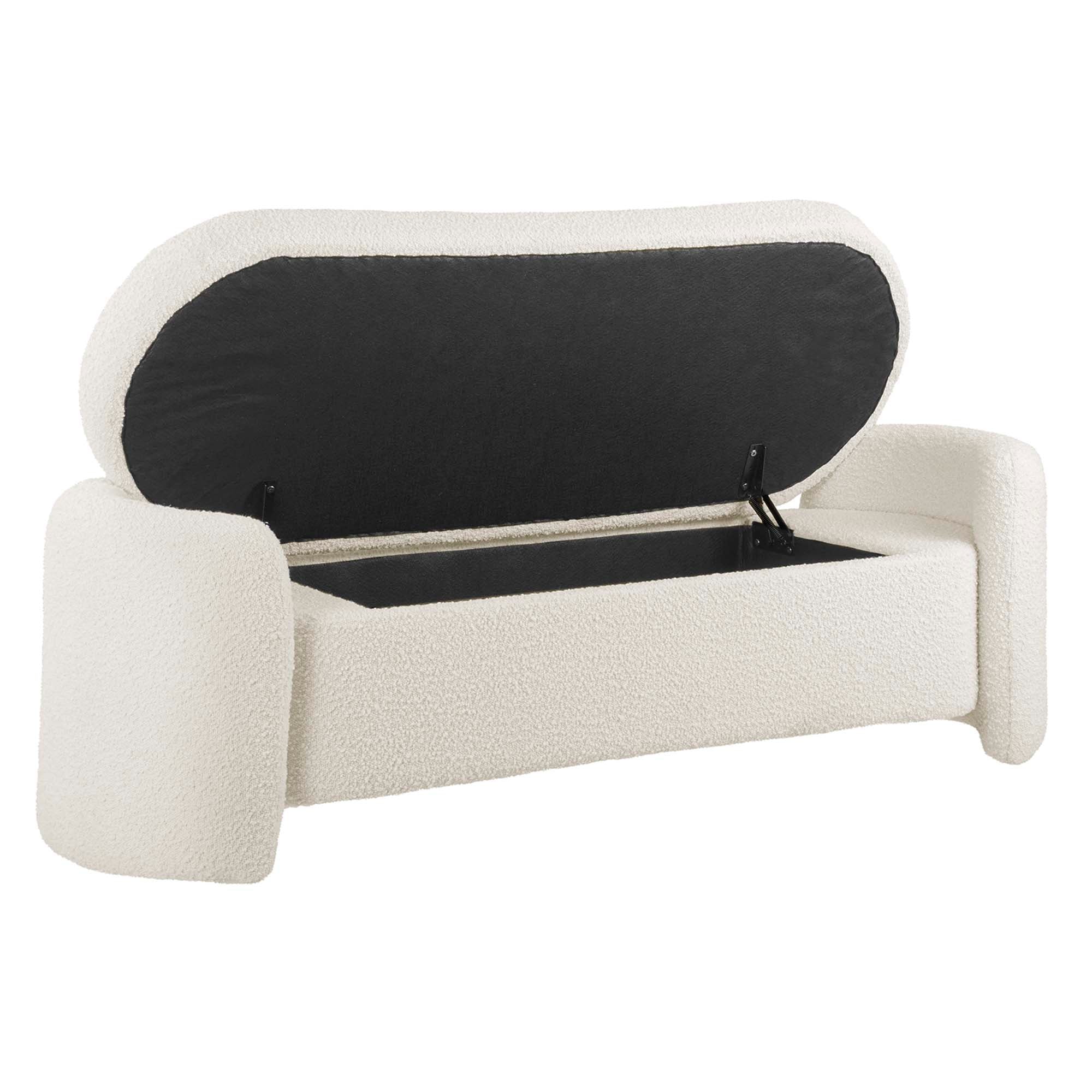 Modway Nebula Boucle Upholstered Bench