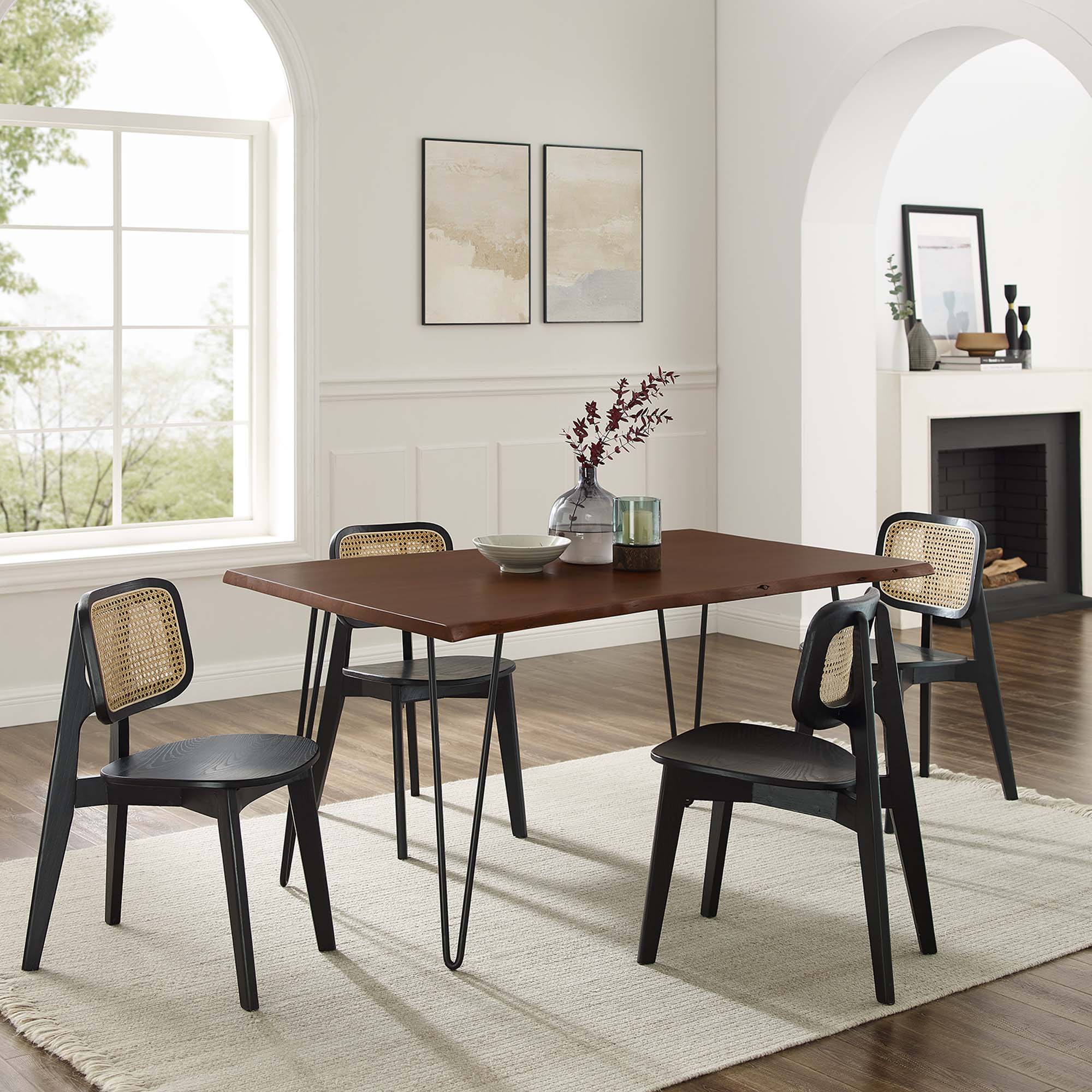 Modway Ardor 60" Live Edge Acacia Wood Acacia Wood Dining Table