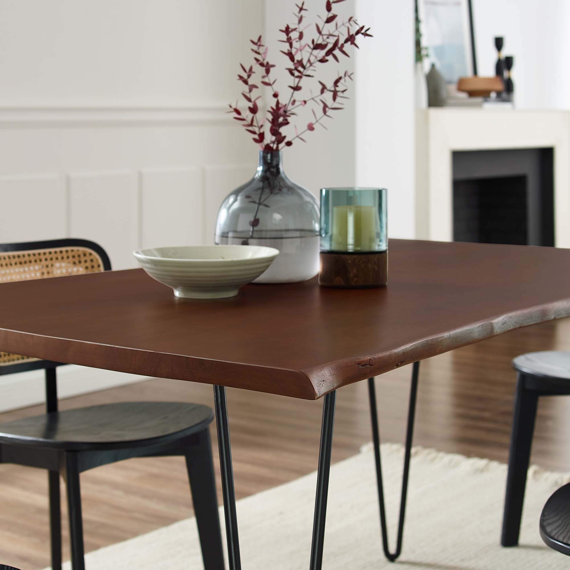 Modway Ardor 60" Live Edge Acacia Wood Acacia Wood Dining Table
