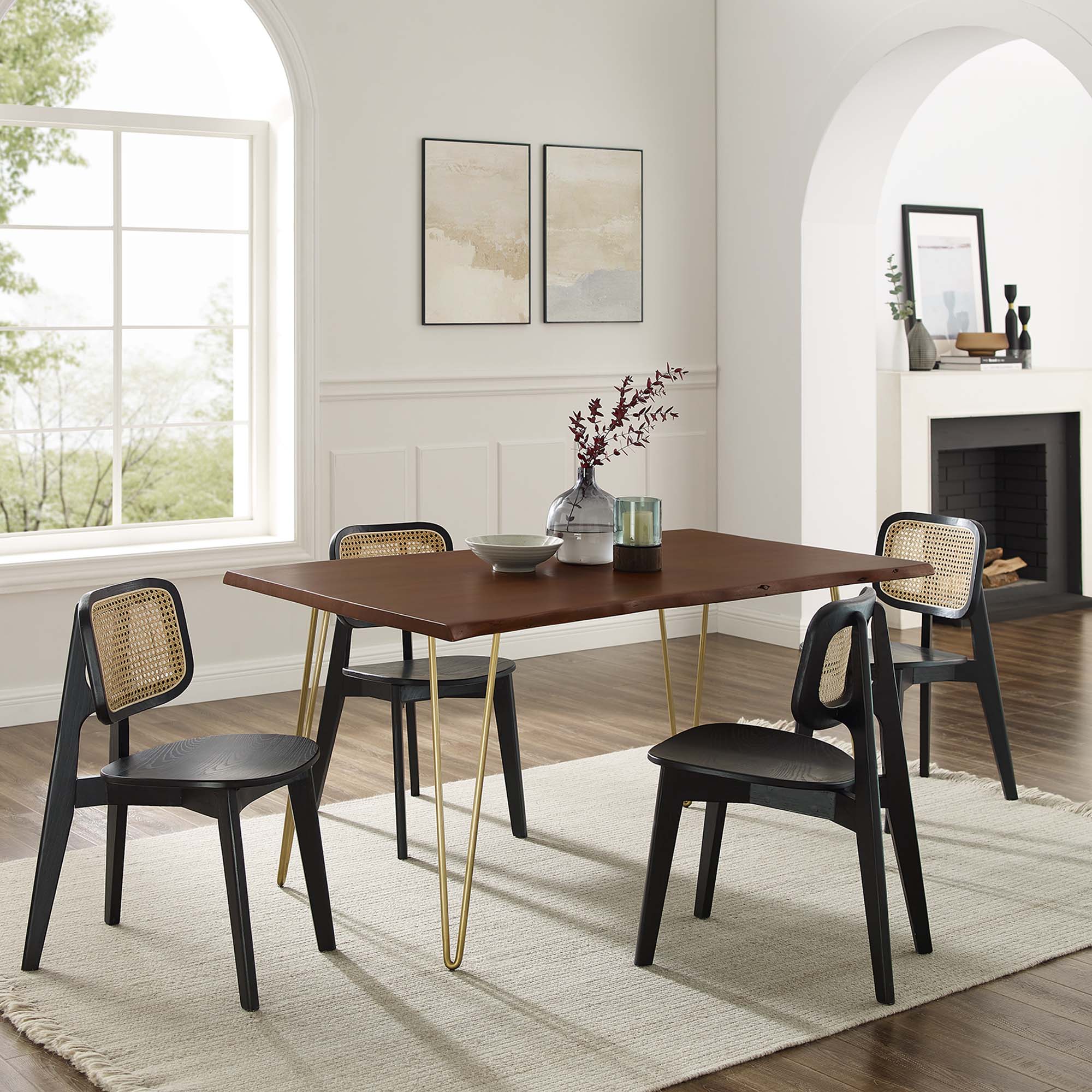 Modway Ardor 60" Live Edge Acacia Wood Acacia Wood Dining Table
