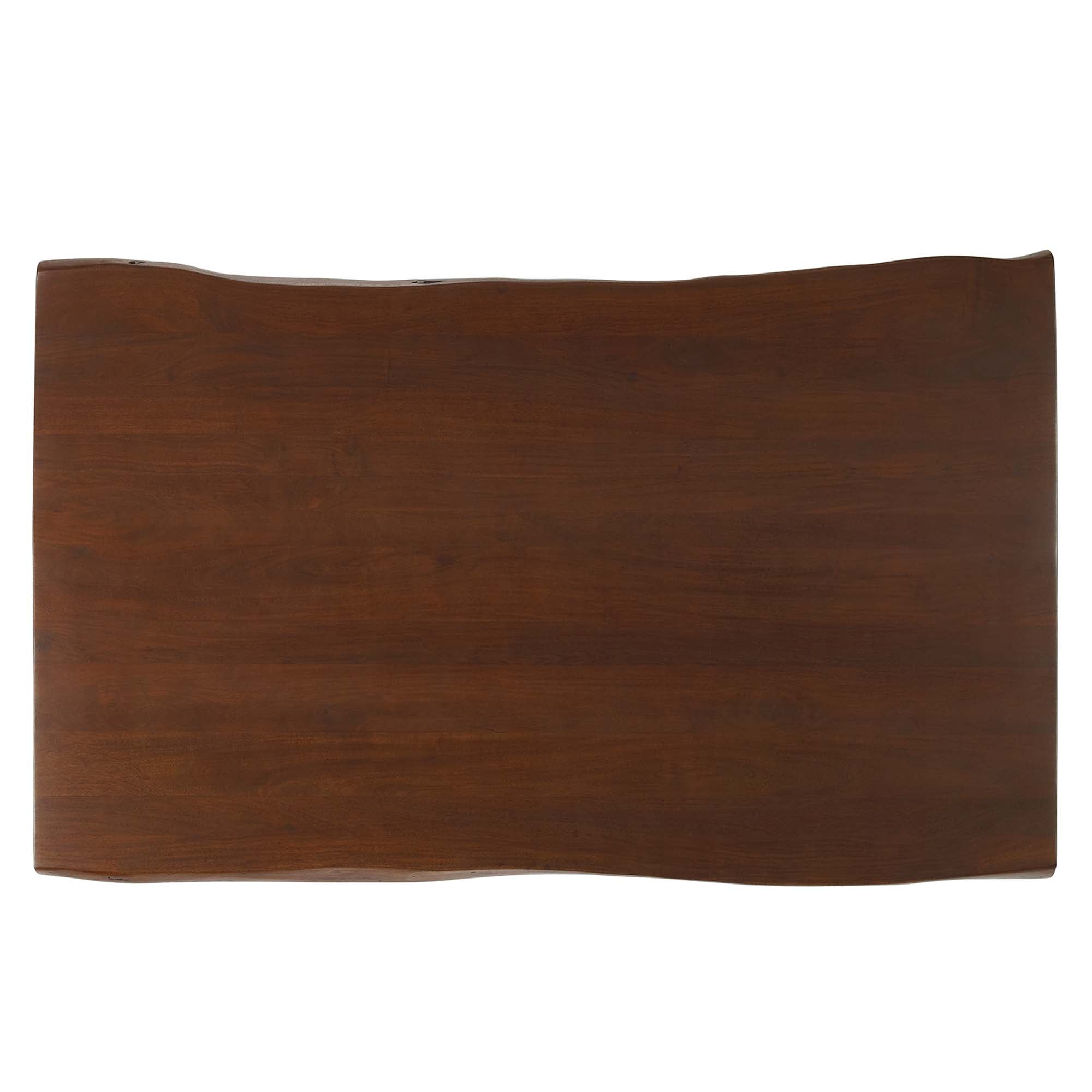 Modway Viggo 60" Live Edge Acacia Wood Acacia Wood Dining Table
