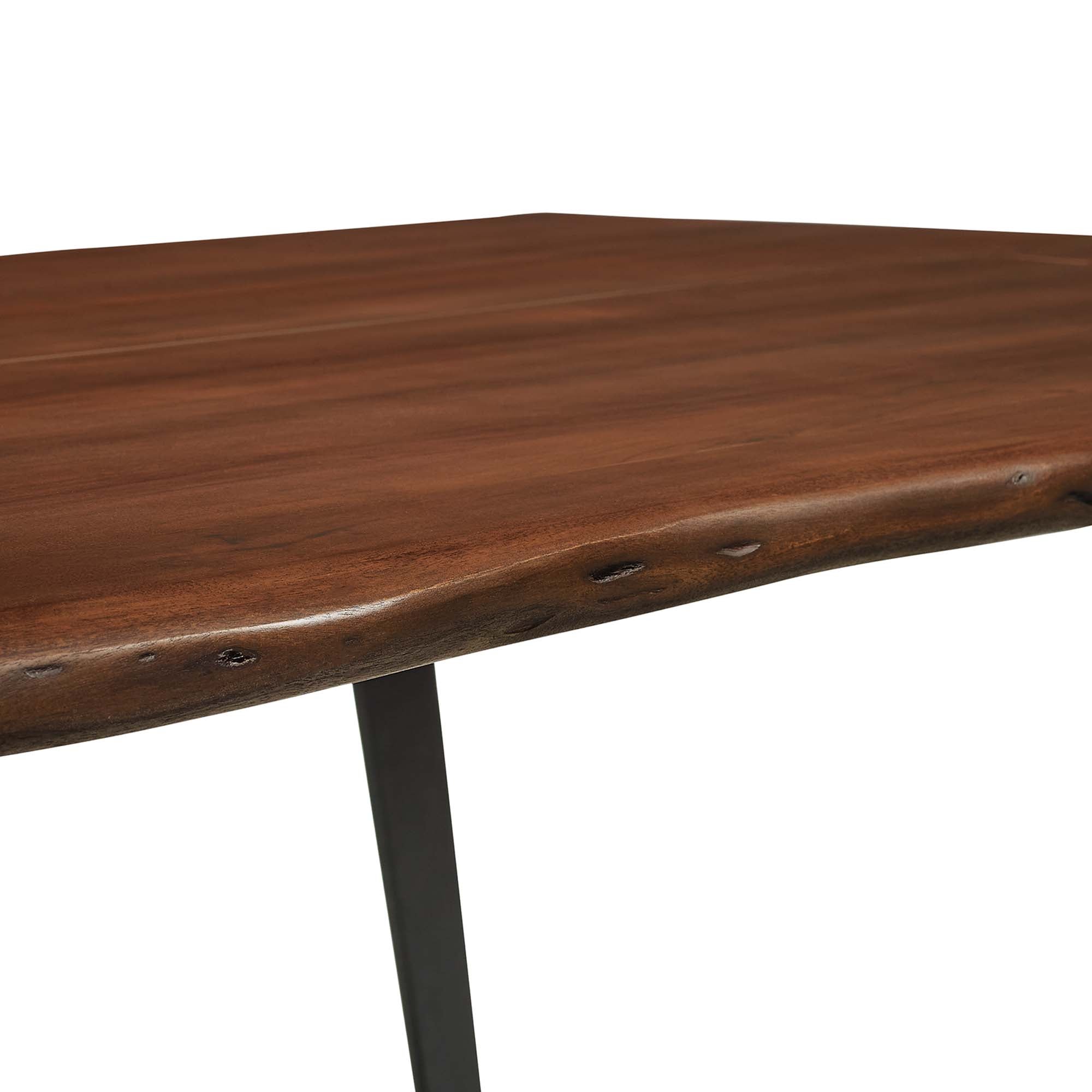 Modway Viggo 60" Live Edge Acacia Wood Acacia Wood Dining Table