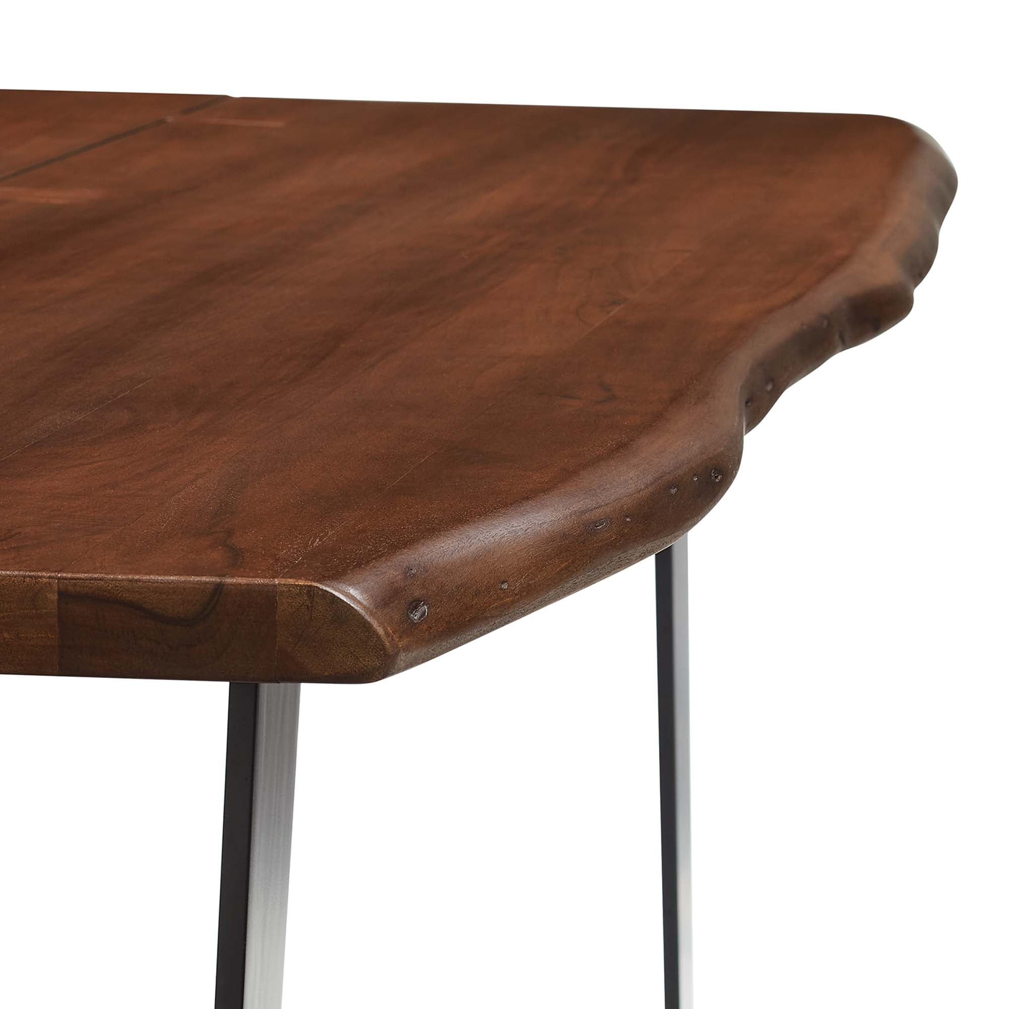 Modway Viggo 60" Live Edge Acacia Wood Acacia Wood Dining Table