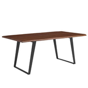 Modway Viggo 74" Live Edge Acacia Wood Dining Table