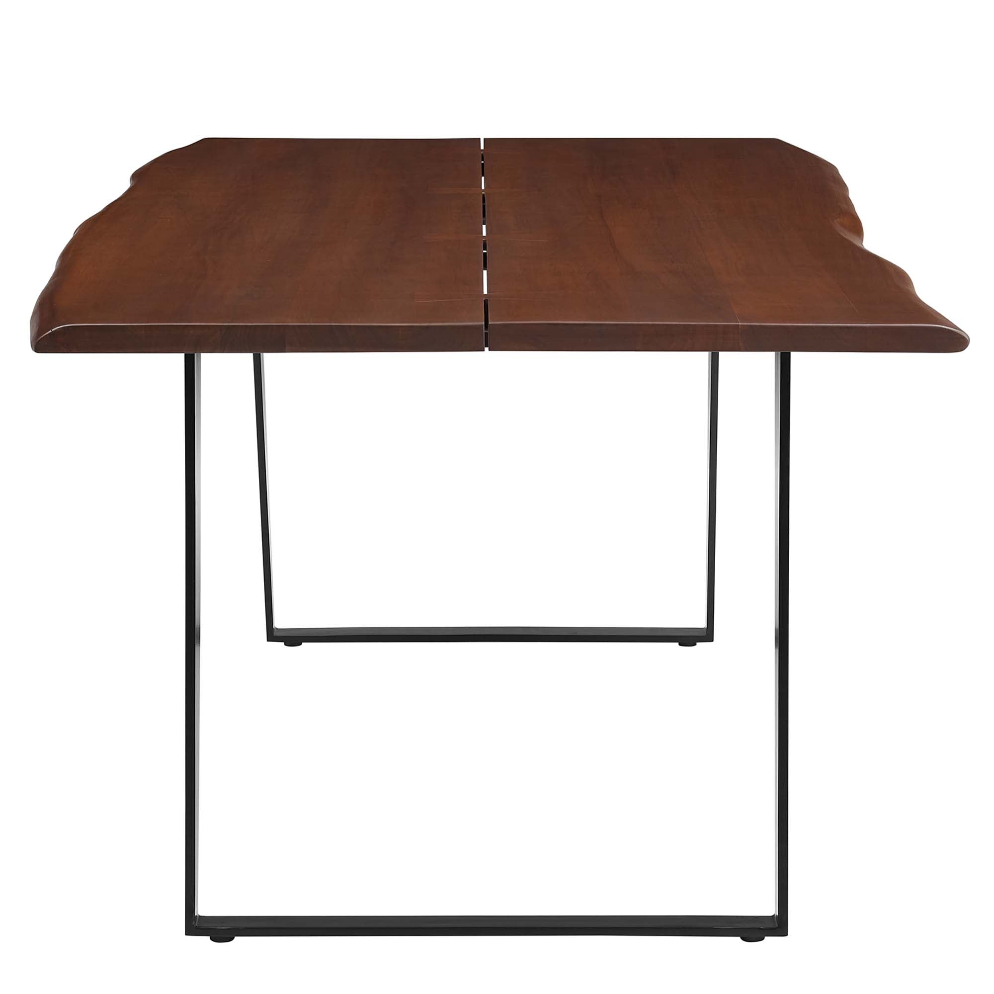 Modway Viggo 74" Live Edge Acacia Wood Dining Table