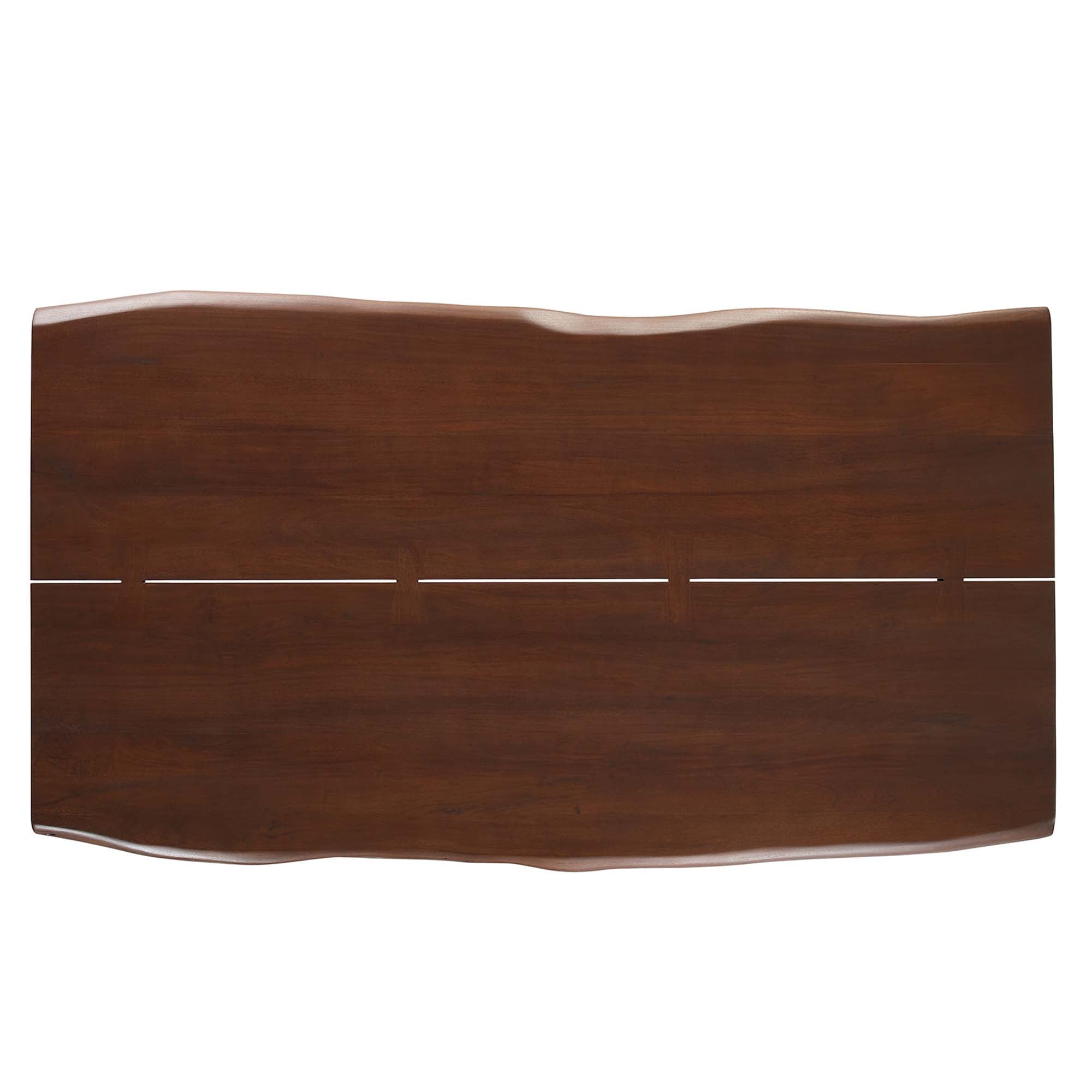 Modway Viggo 74" Live Edge Acacia Wood Dining Table