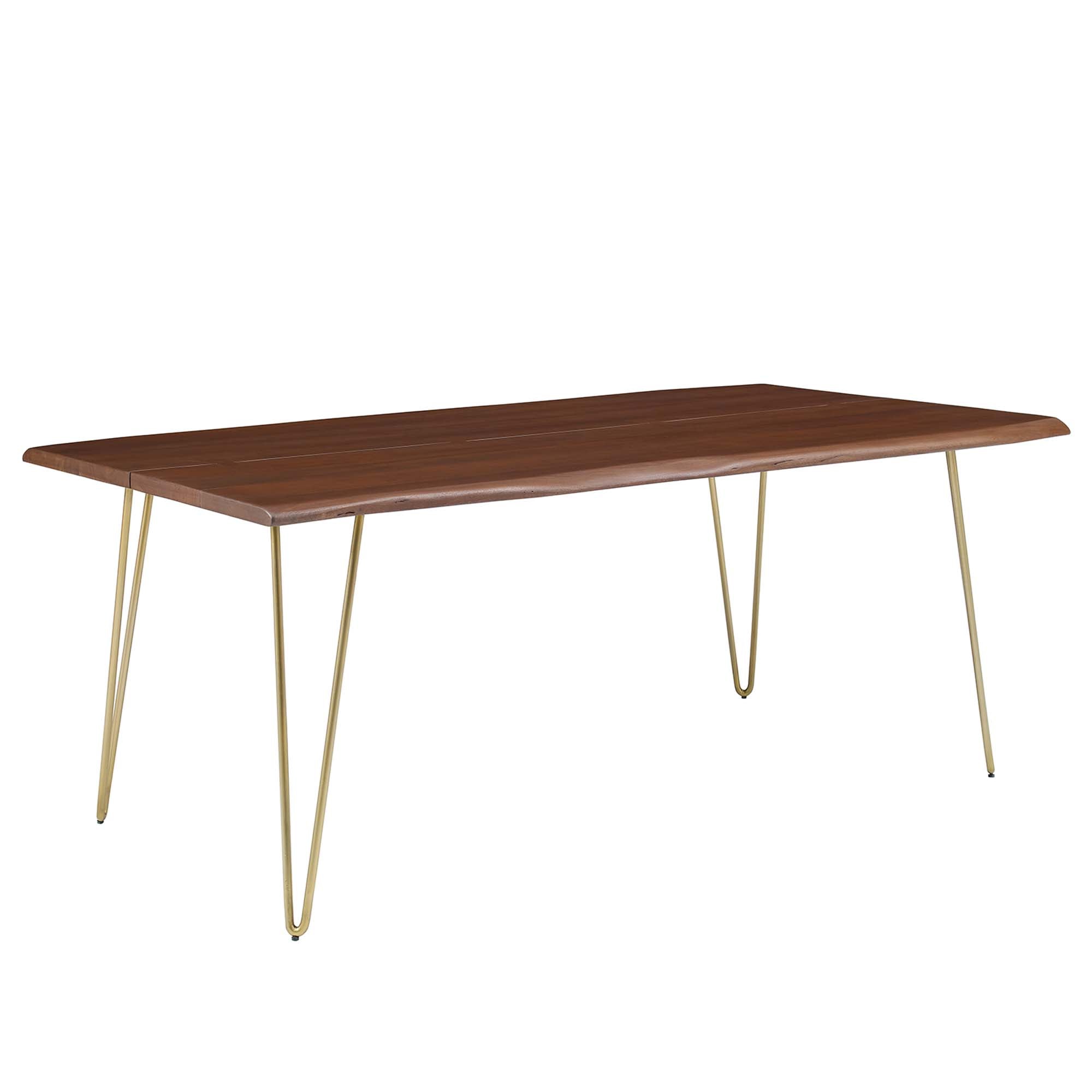 Modway Ardor 74" Live Edge Acacia Wood Acacia Wood Dining Table