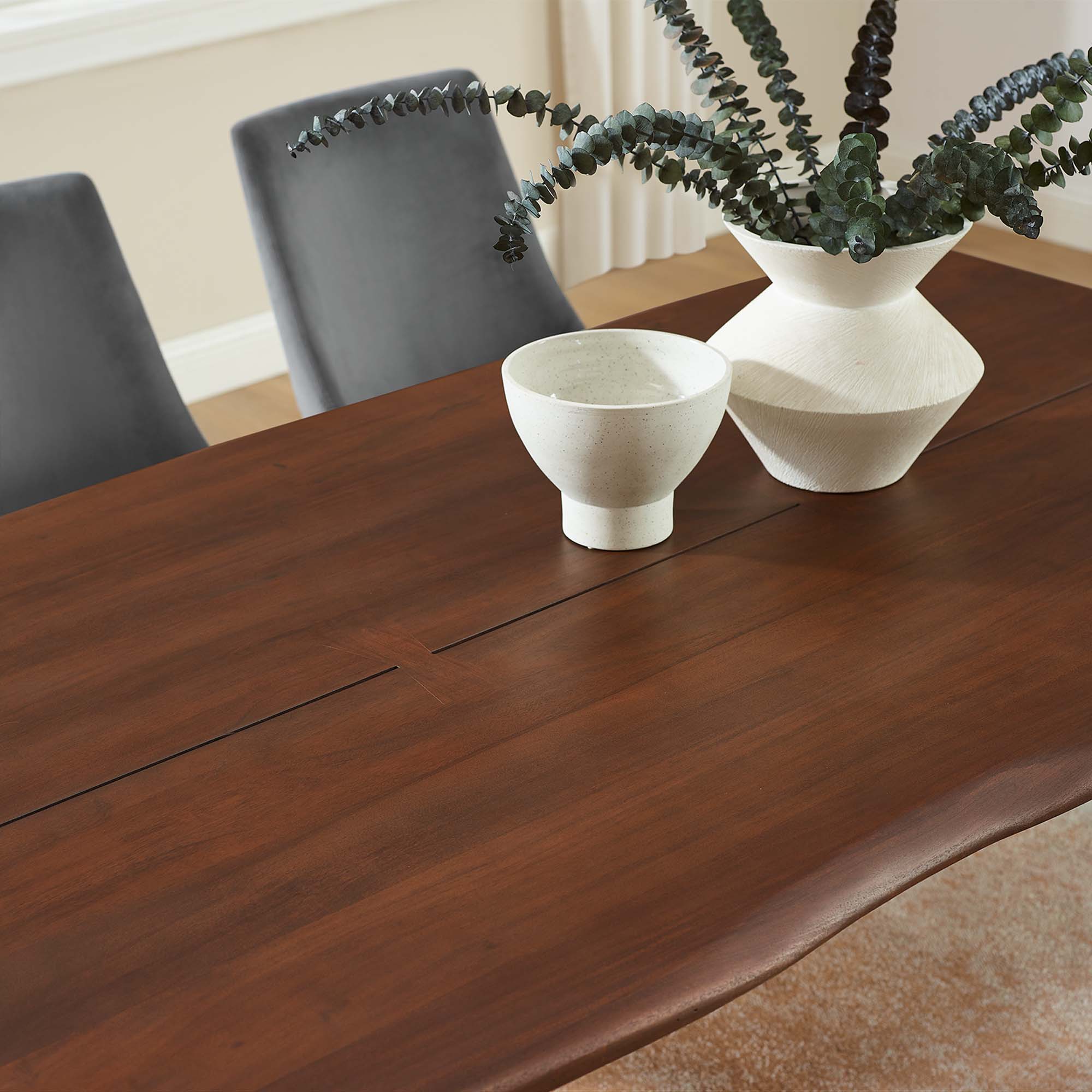 Modway Ardor 74" Live Edge Acacia Wood Acacia Wood Dining Table
