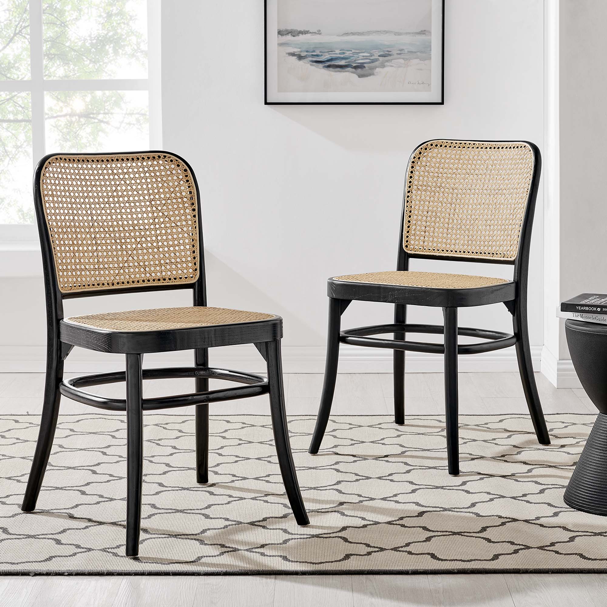 Modway Winona Wood Dining Side Chair Set of 2