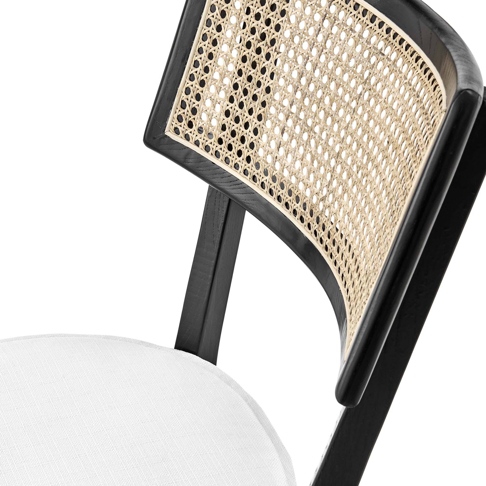 Modway Caledonia Fabric Upholstered Wood Dining Chair Set of 2