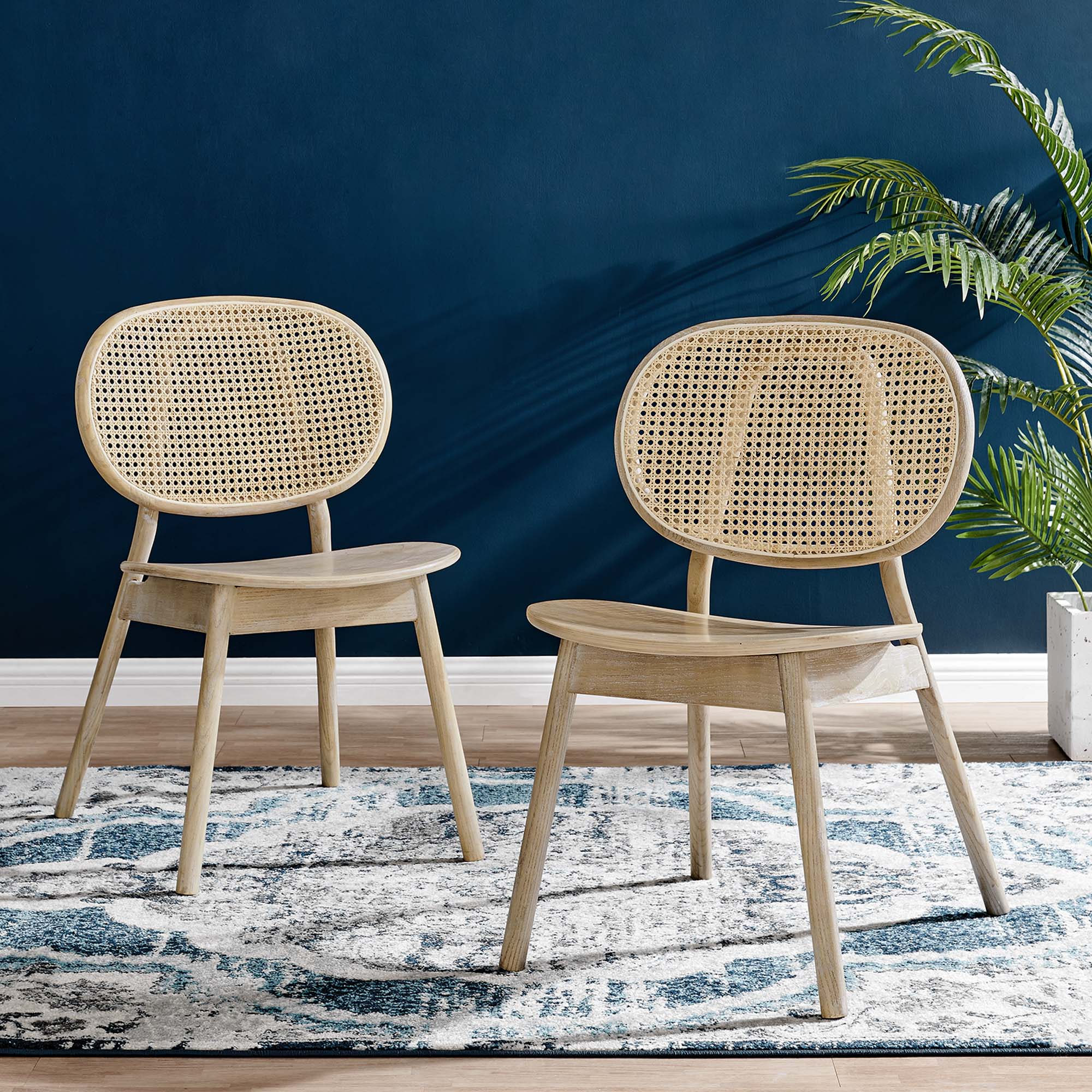 Modway Malina Wood Dining Side Chair Set of 2