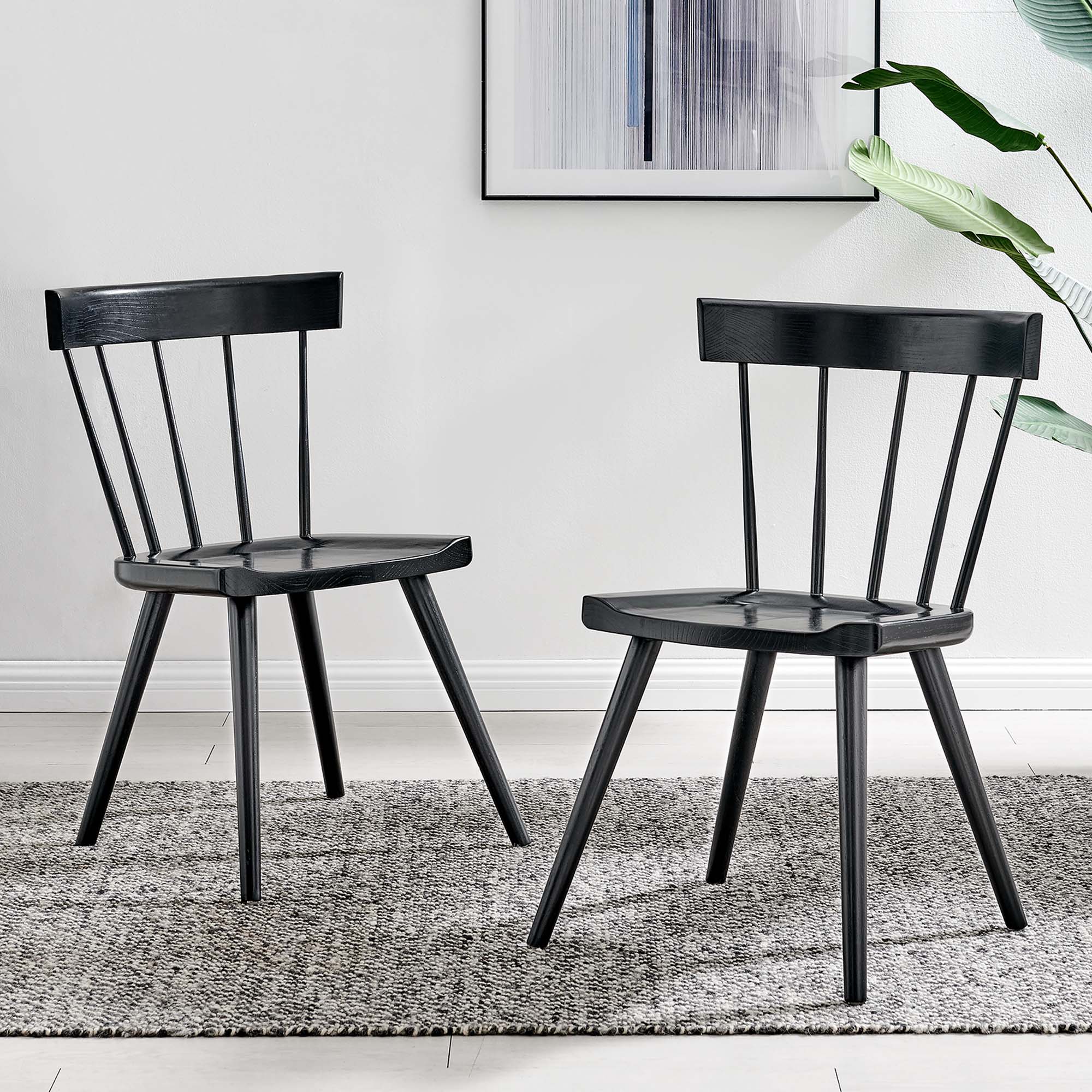 Modway Sutter Wood Dining Side Chair Set of 2