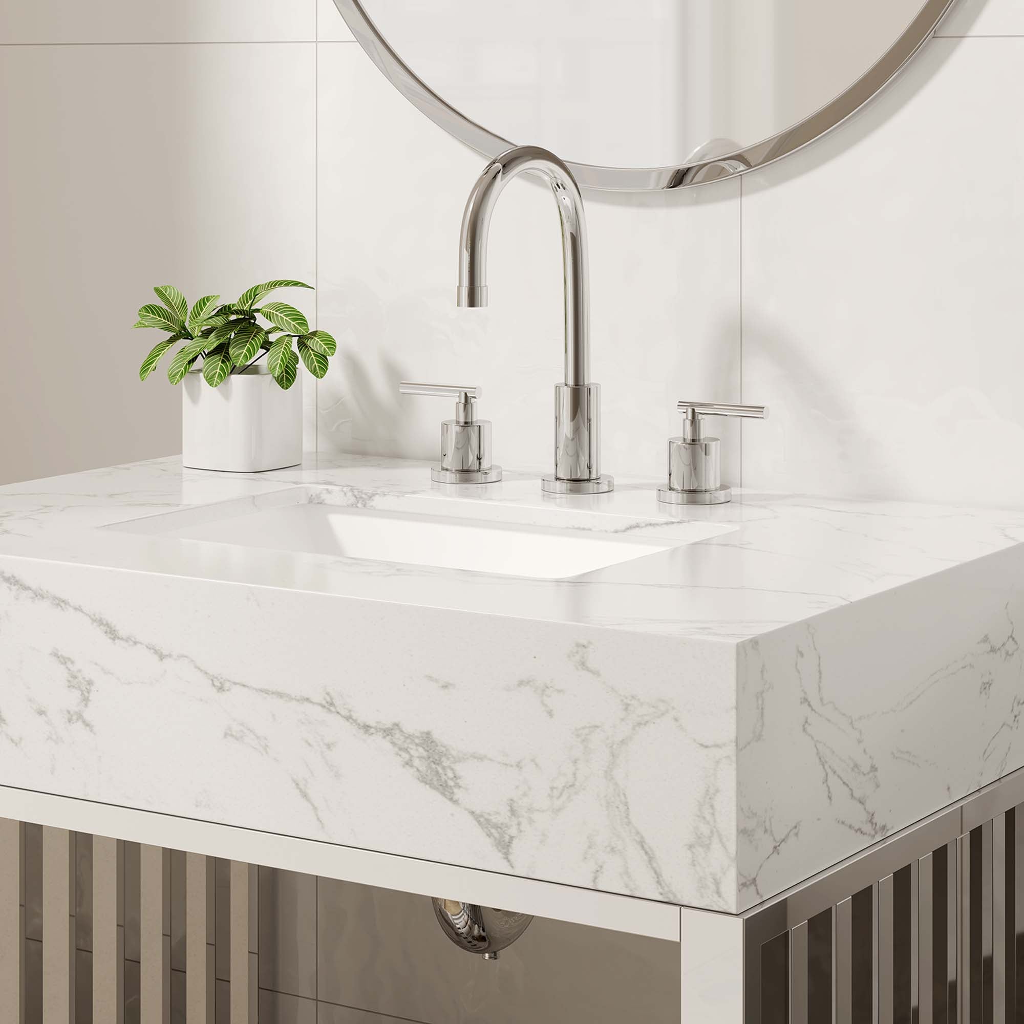 Modway Gridiron 30" Bathroom Vanity