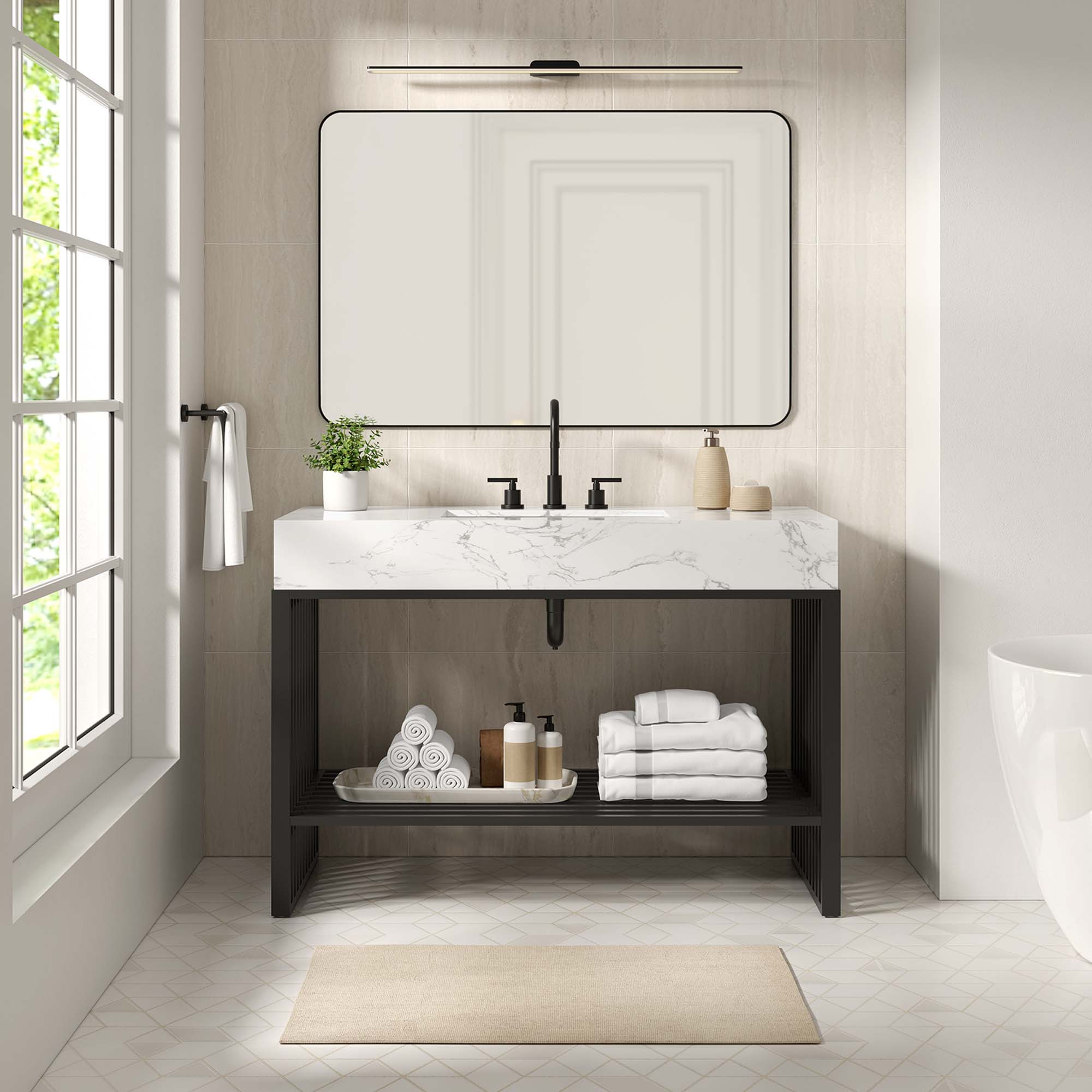 Modway Gridiron 48" Bathroom Vanity