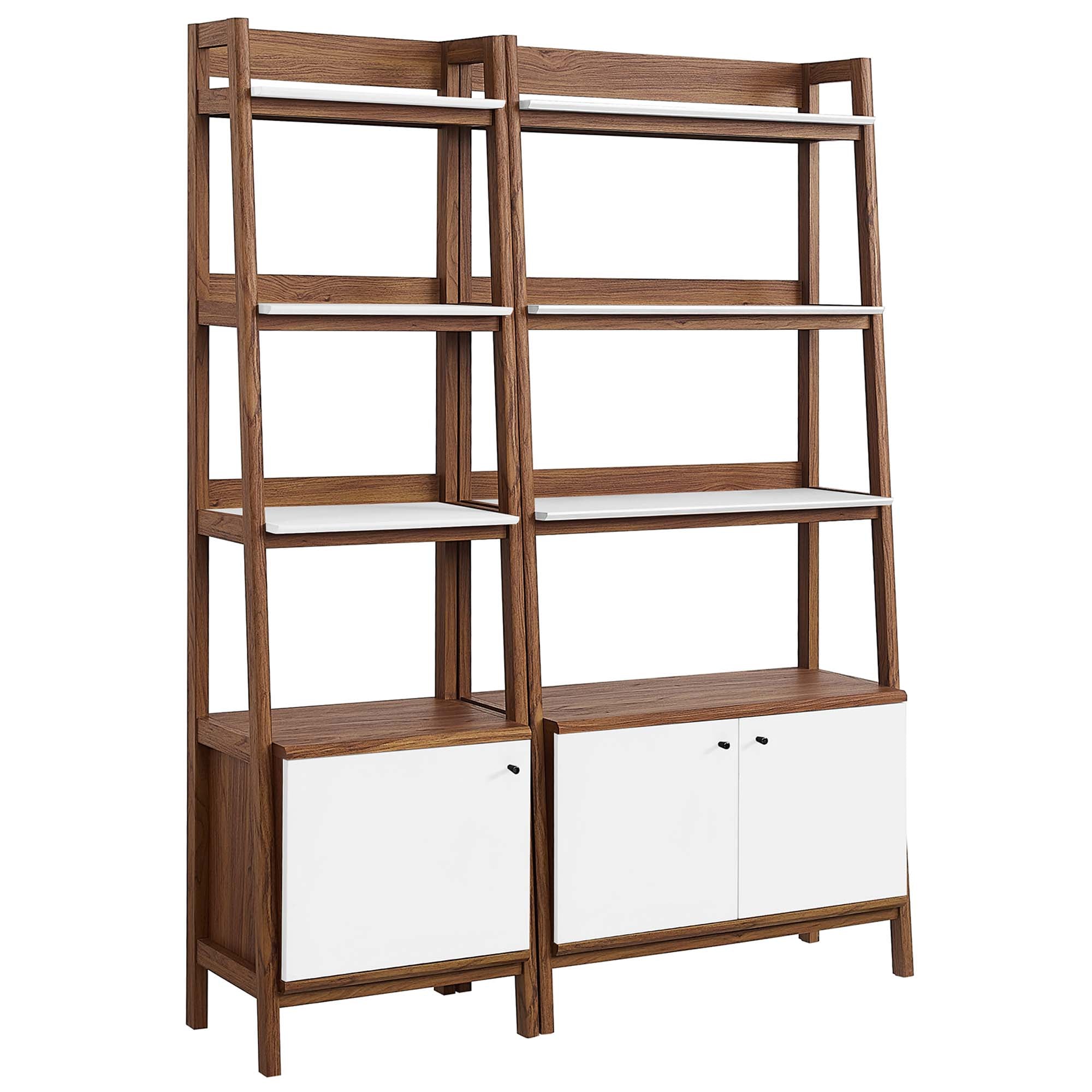 Modway Bixby Wood Bookshelves Set of 2