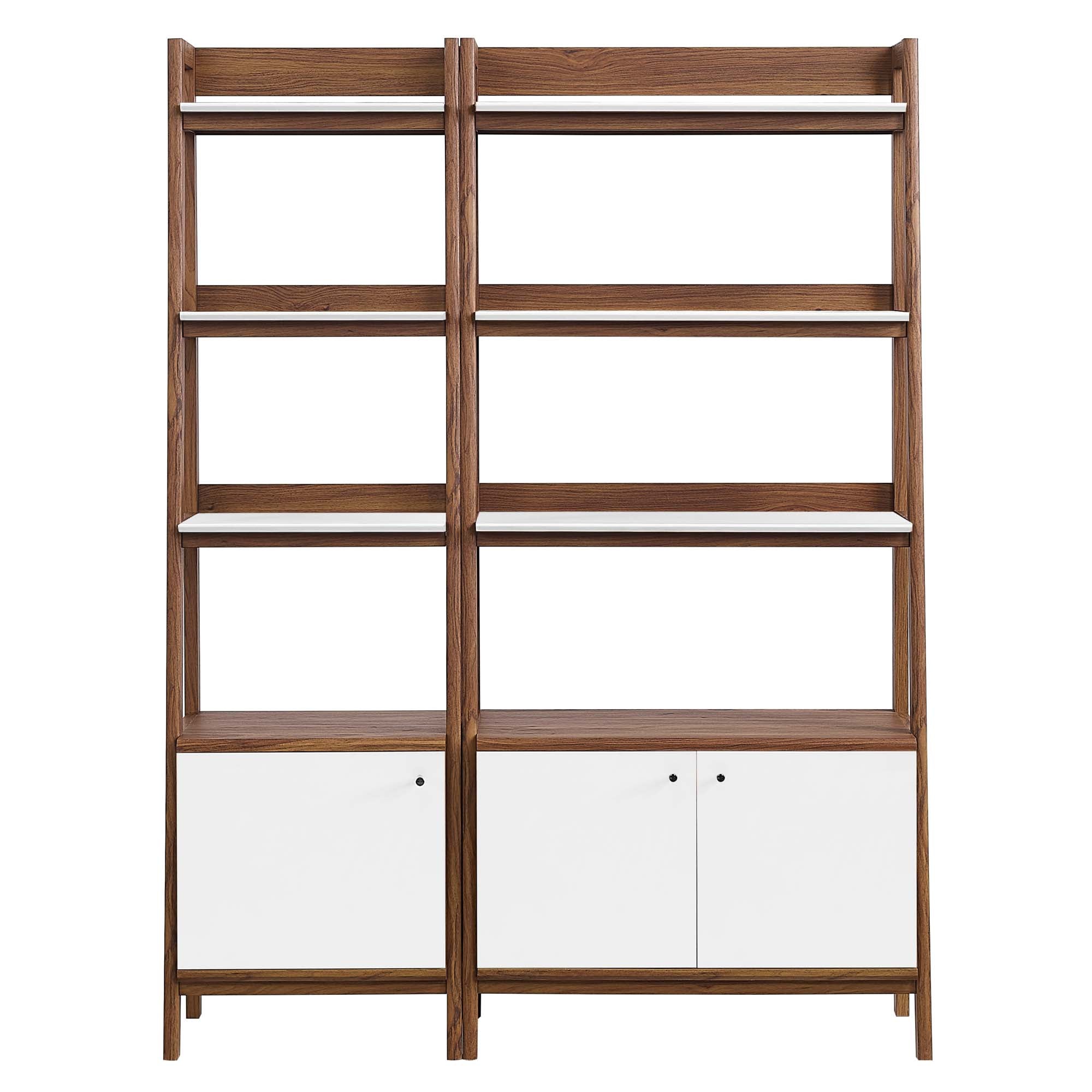 Modway Bixby Wood Bookshelves Set of 2