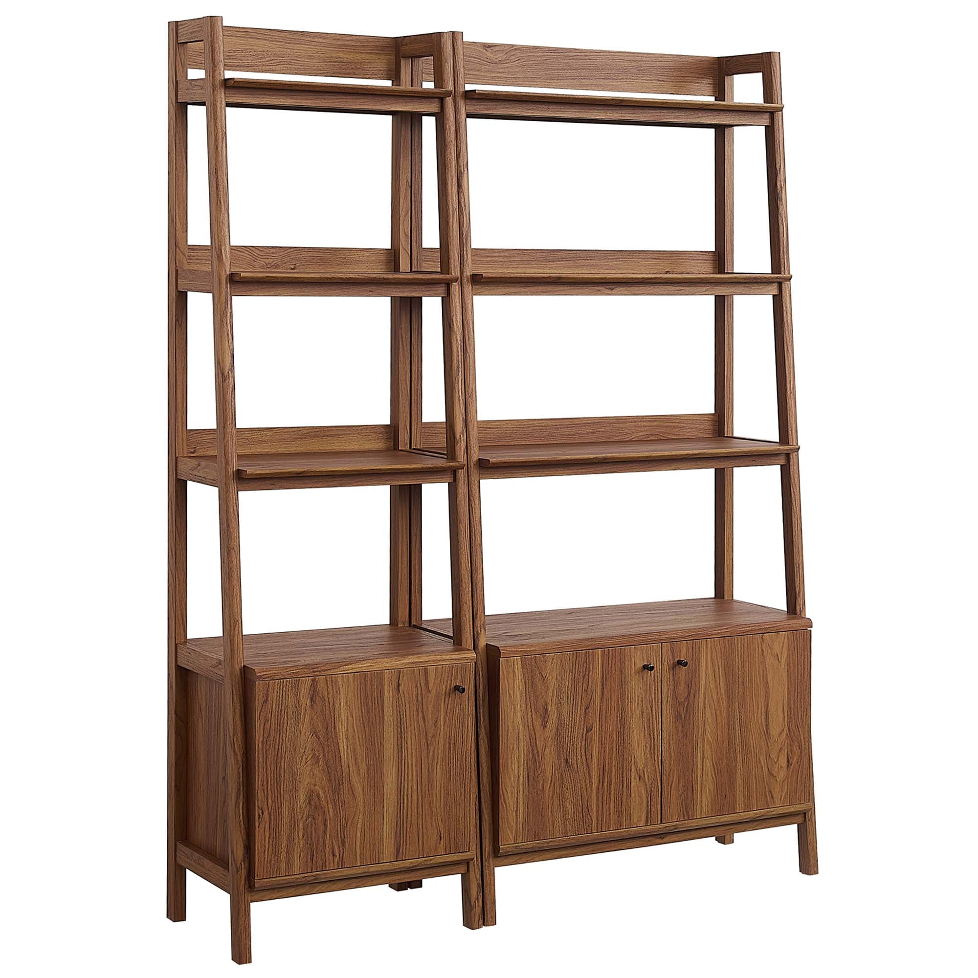 Modway Bixby Wood Bookshelves Set of 2