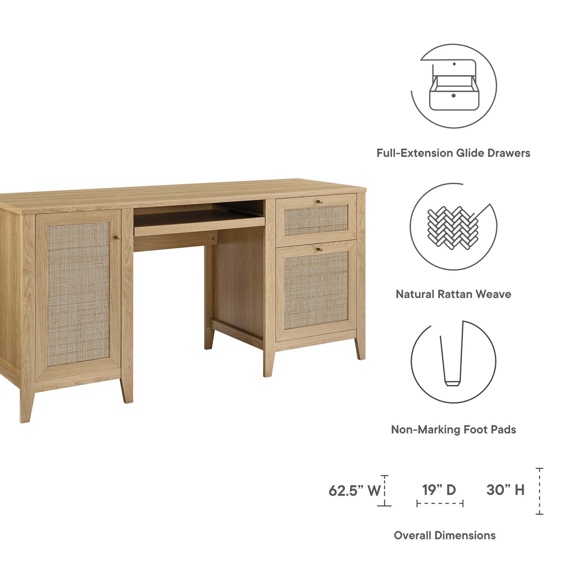 Modway Soma 63" Office Desk