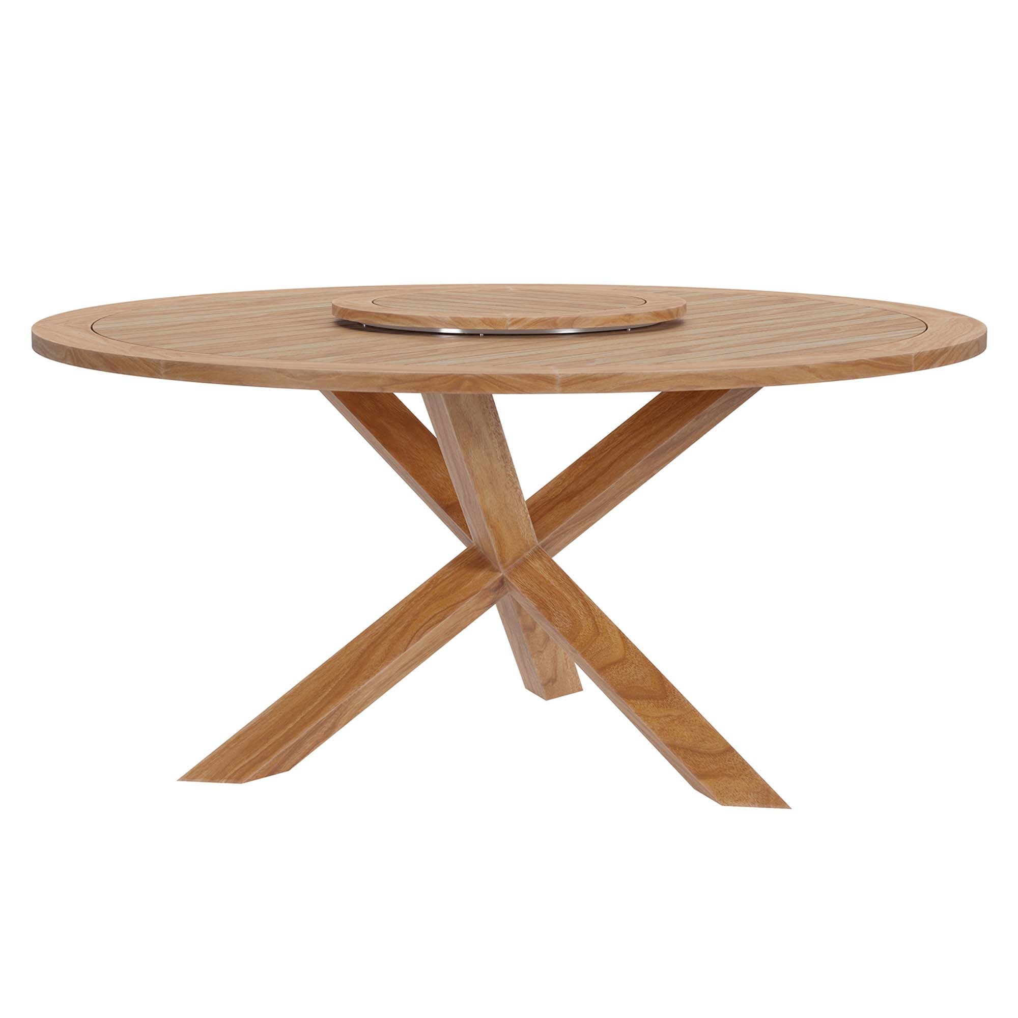 Modway Wellspring 5-Piece Outdoor Patio Teak Wood Dining Set