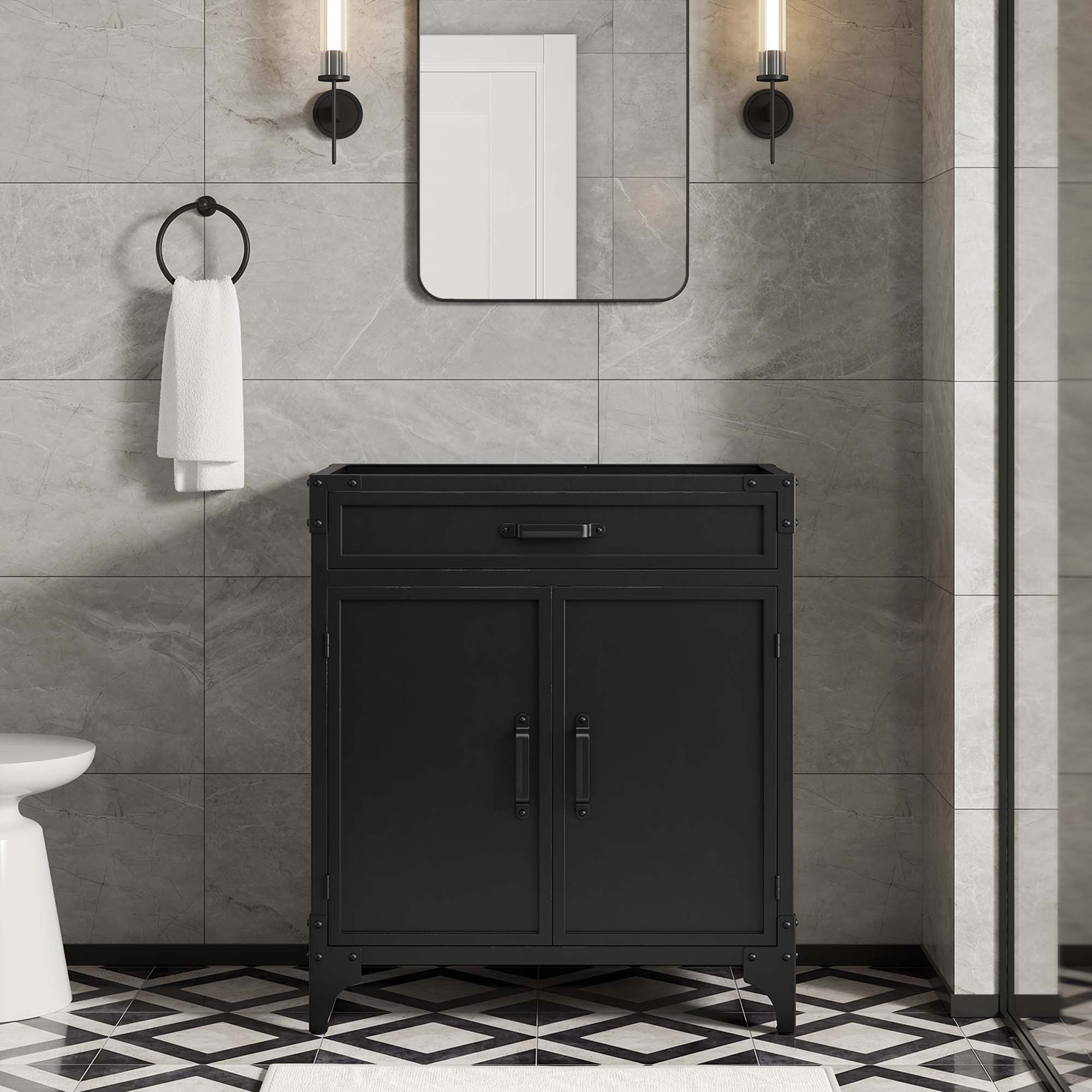 Modway Steamforge 30" Bathroom Vanity Cabinet (Sink Basin Not Included)