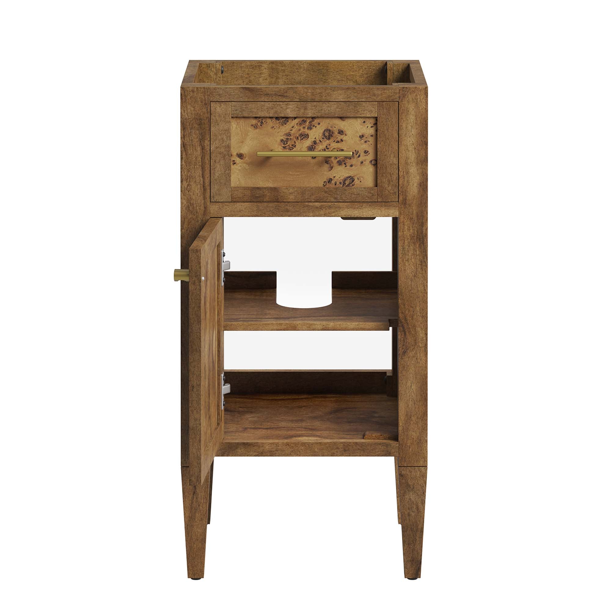 Modway Elysian 18" Wood Bathroom Vanity Cabinet (Sink Basin Not Included)