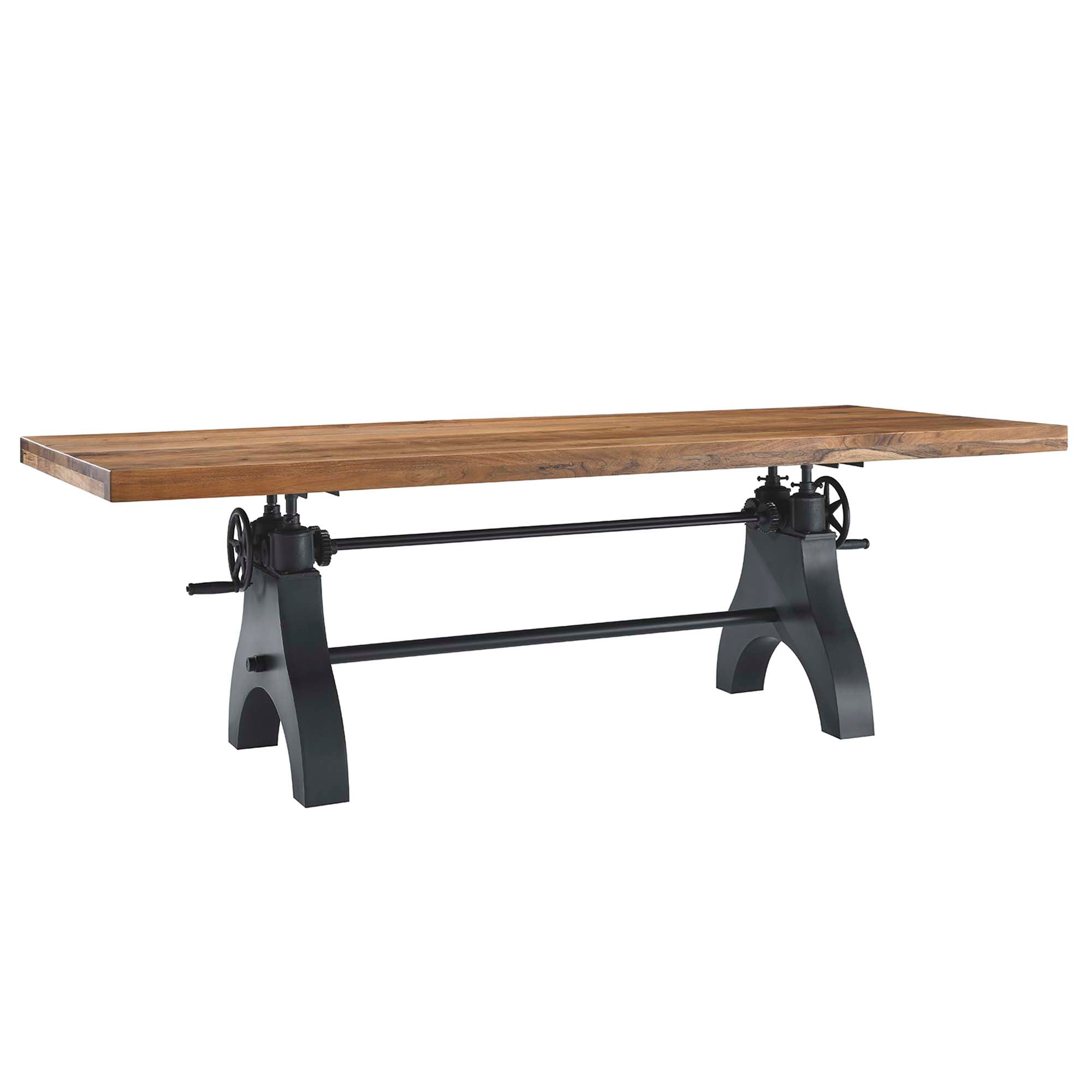 Modway Genuine 96" Crank Adjustable Height Dining and Conference Table