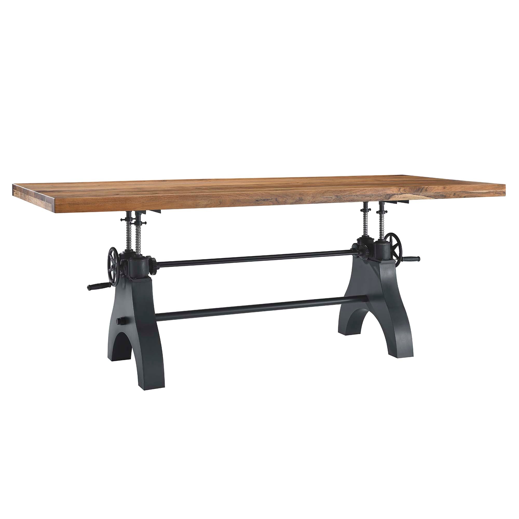 Modway Genuine 96" Crank Adjustable Height Dining and Conference Table