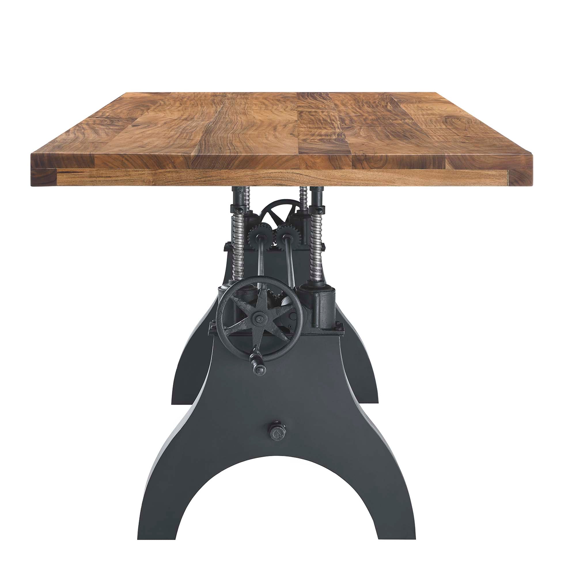 Modway Genuine 96" Crank Adjustable Height Dining and Conference Table