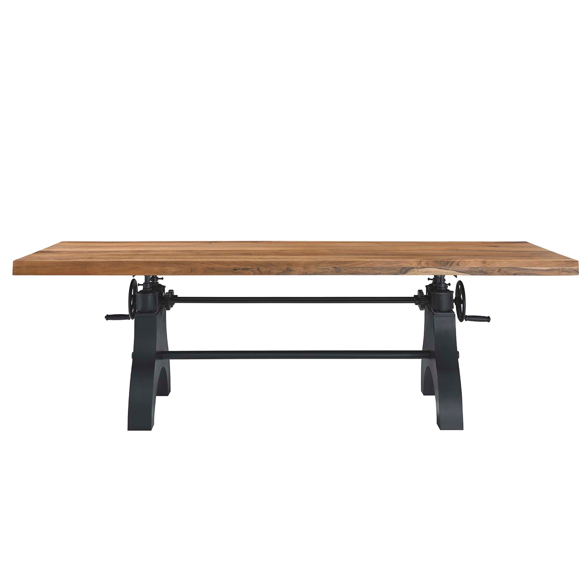 Modway Genuine 96" Crank Adjustable Height Dining and Conference Table