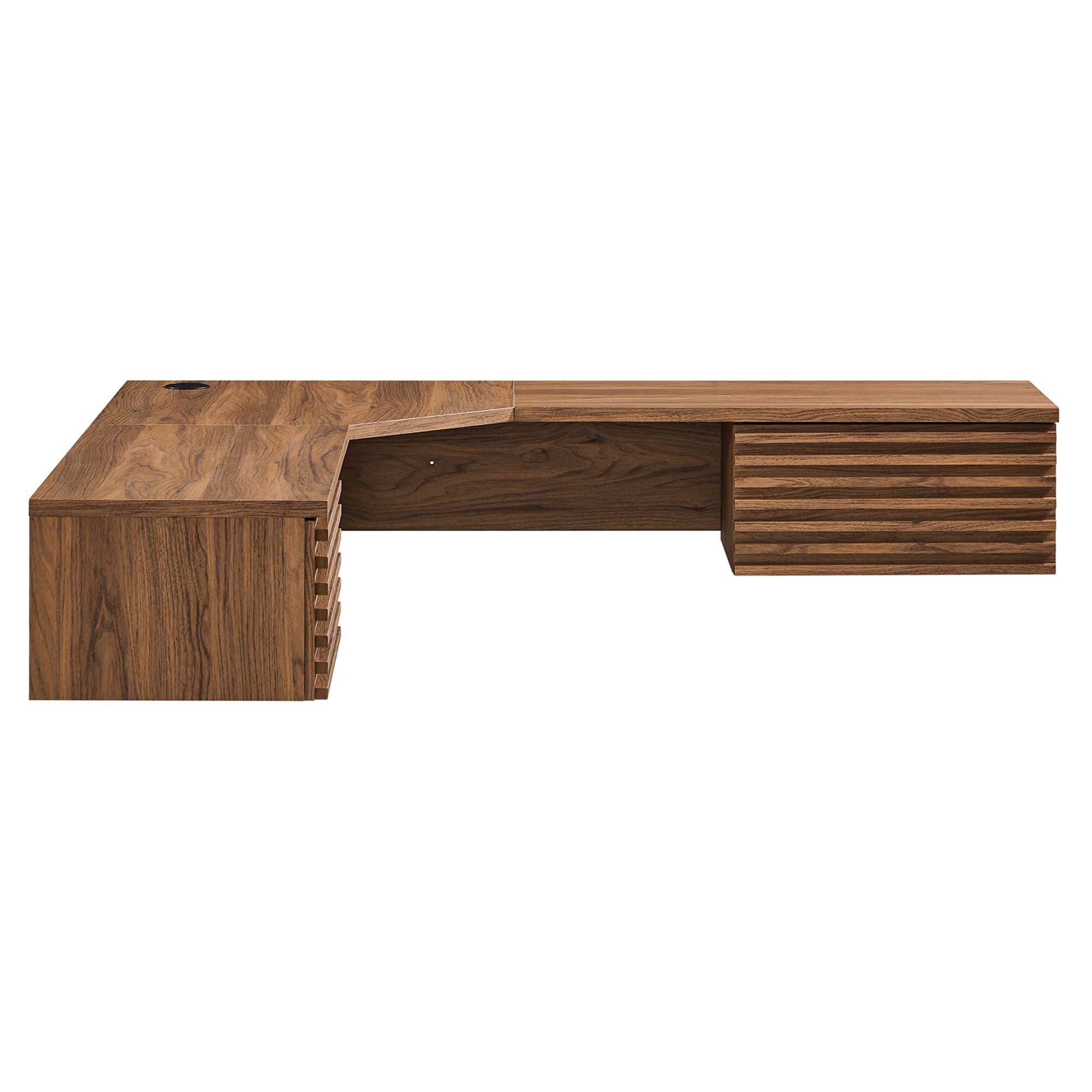 Modway Render Wall Mount Corner Office Desk