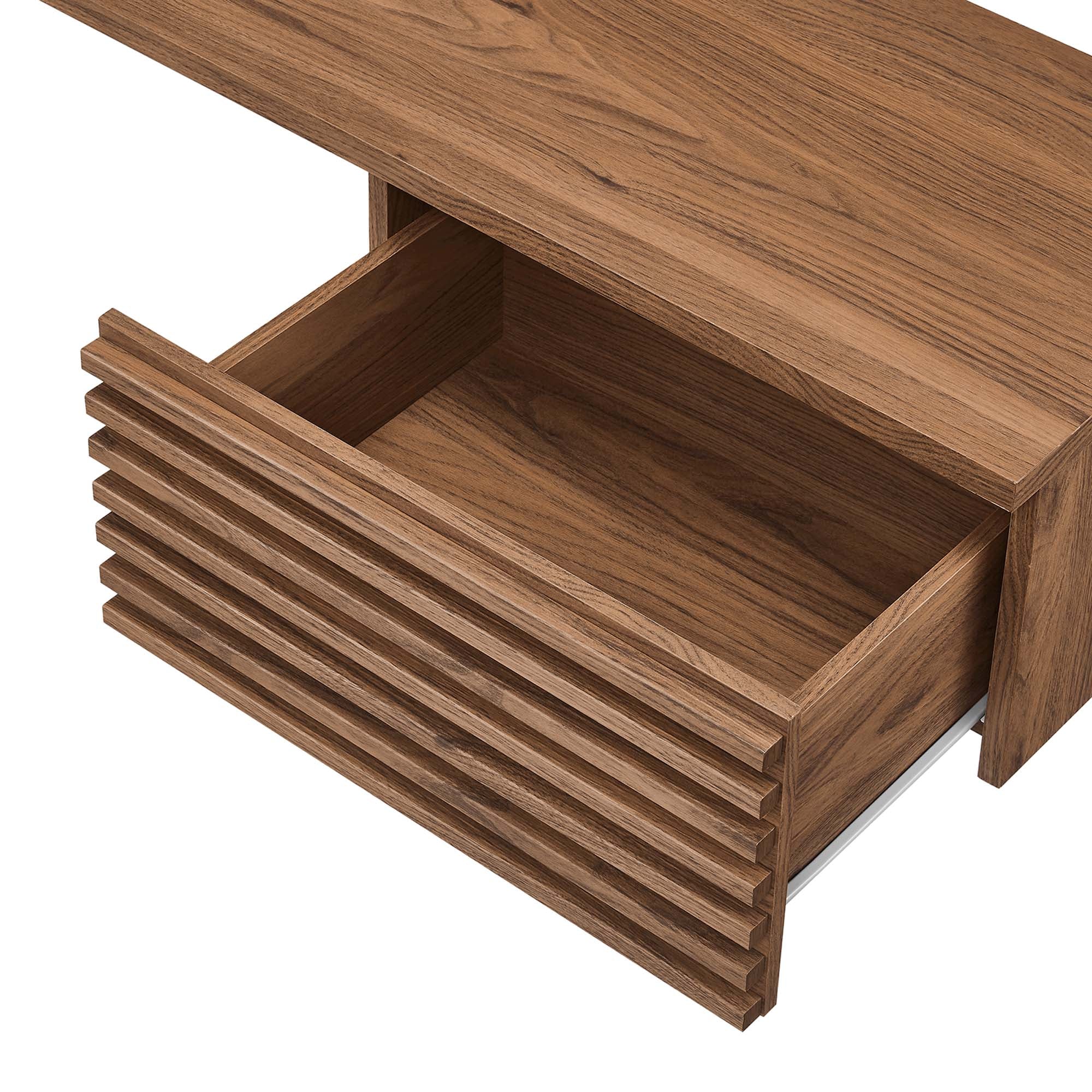 Modway Render Wall Mount Corner Office Desk