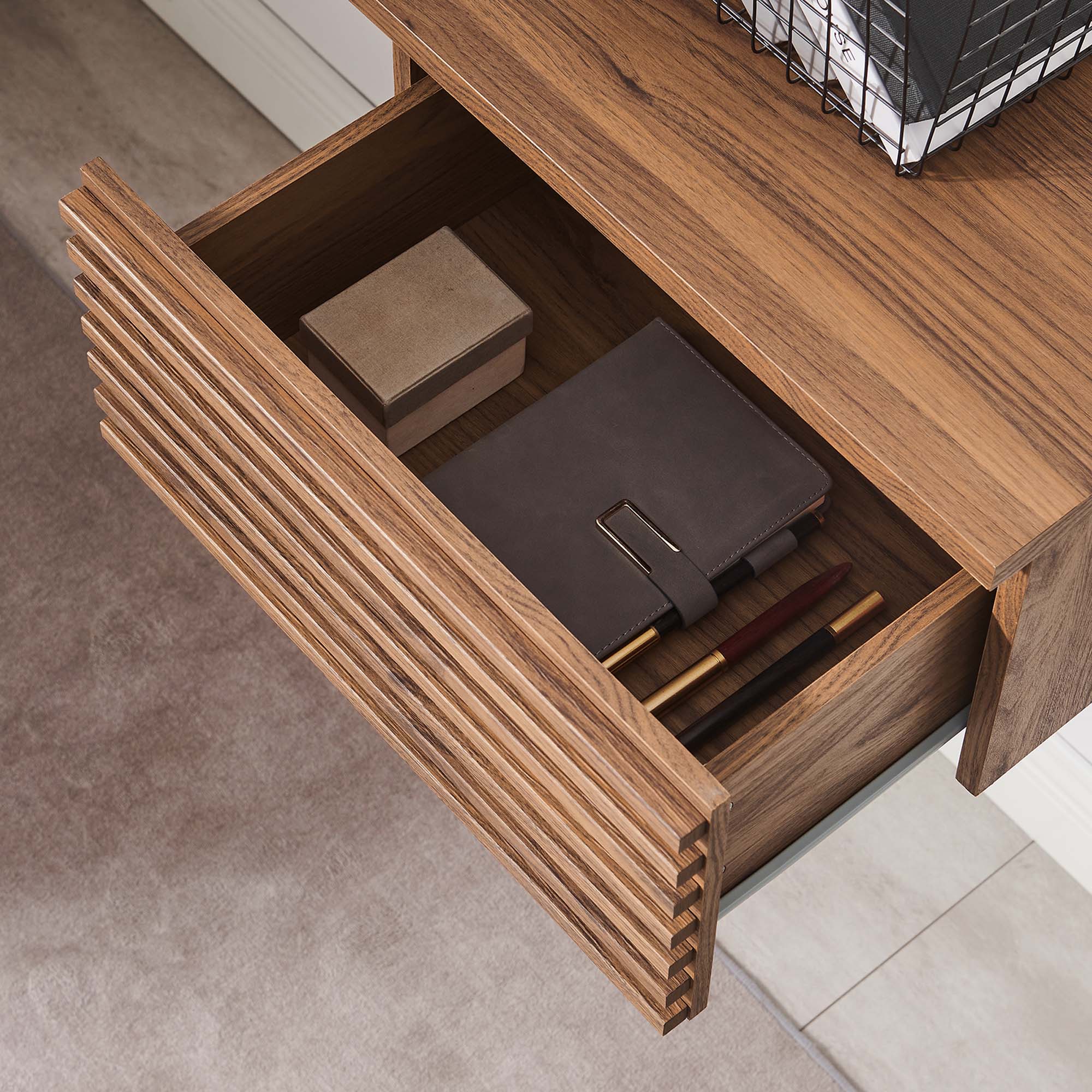 Modway Render Wall Mount Corner Office Desk