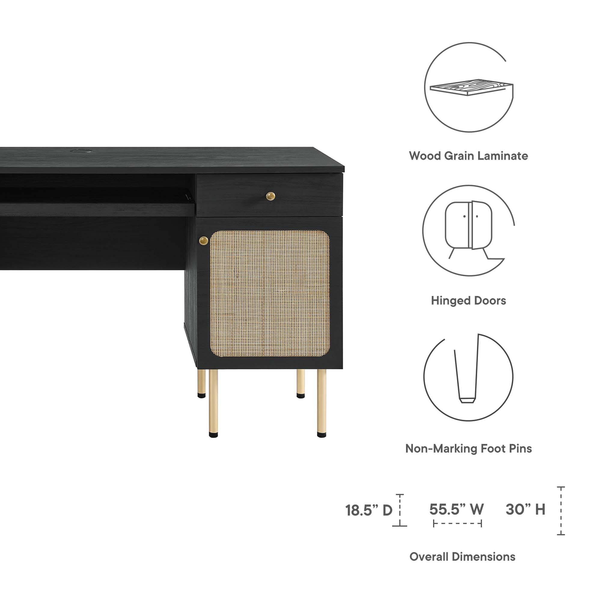 Modway Chaucer Office Desk