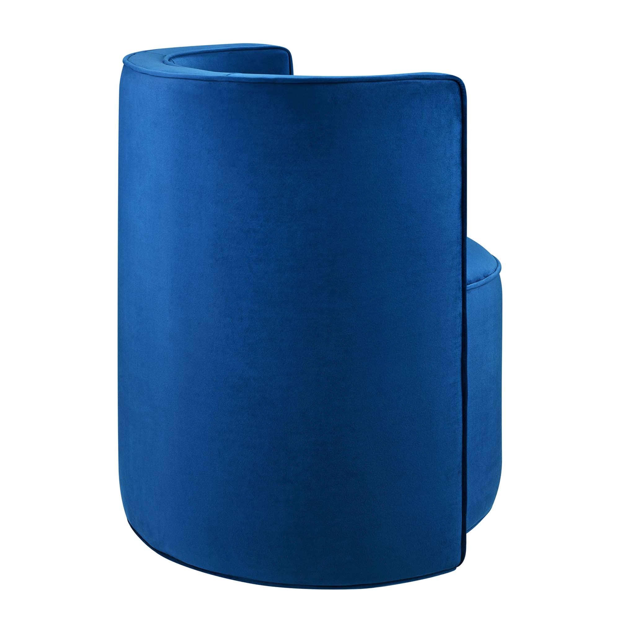 Modway Della Performance Velvet Fabric Swivel Chair