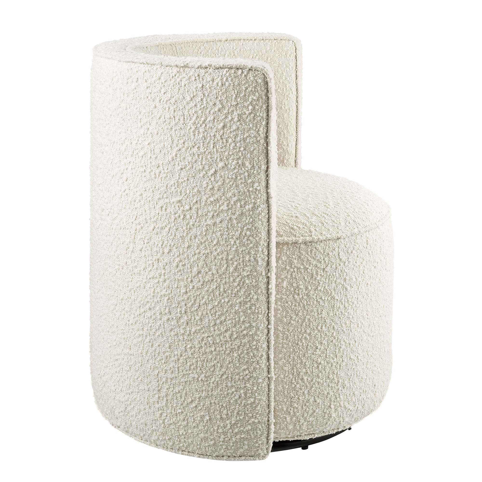 Modway Della Boucle Fabric Swivel Chair
