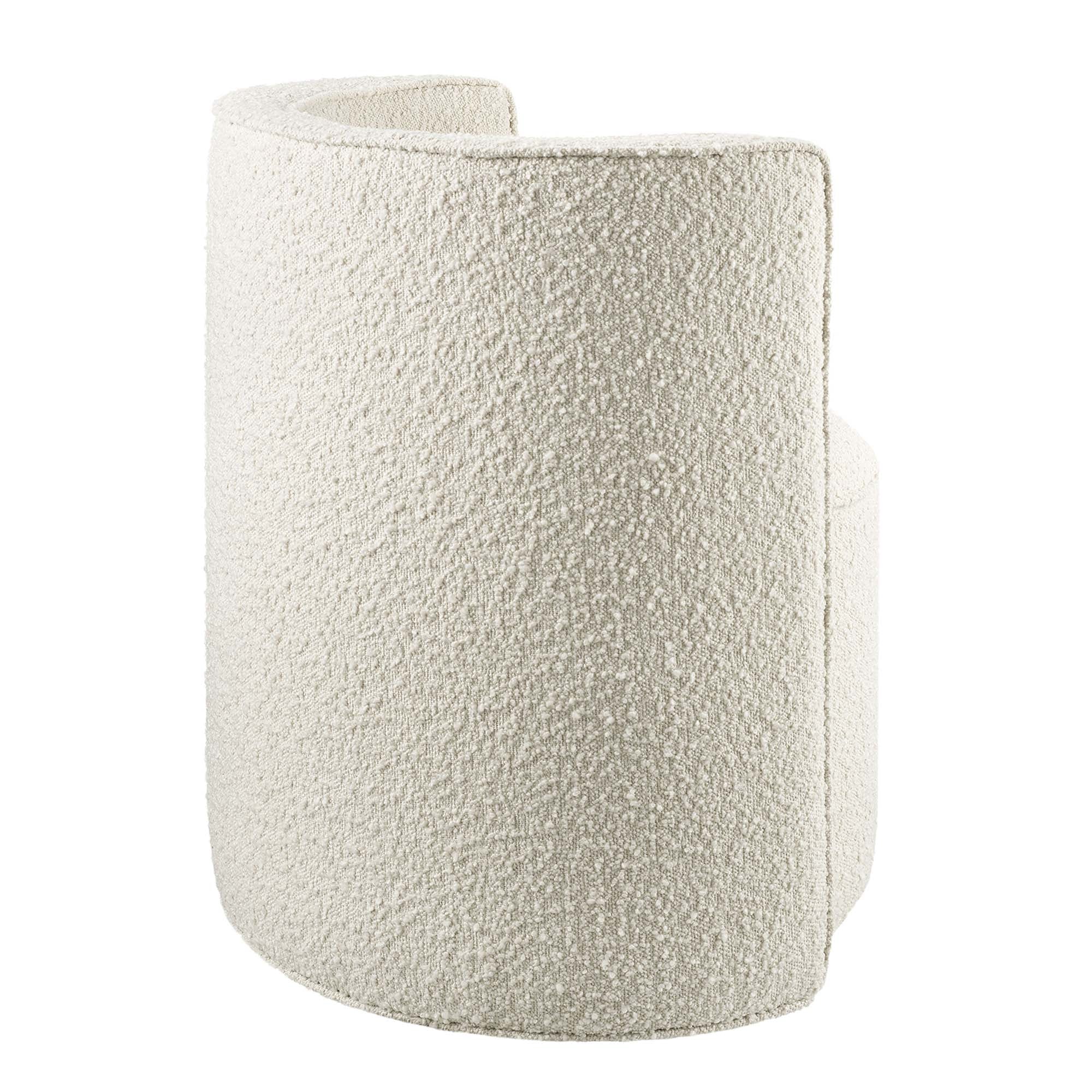 Modway Della Boucle Fabric Swivel Chair