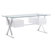 Modway Sector 71" Glass Top Glass Office Desk