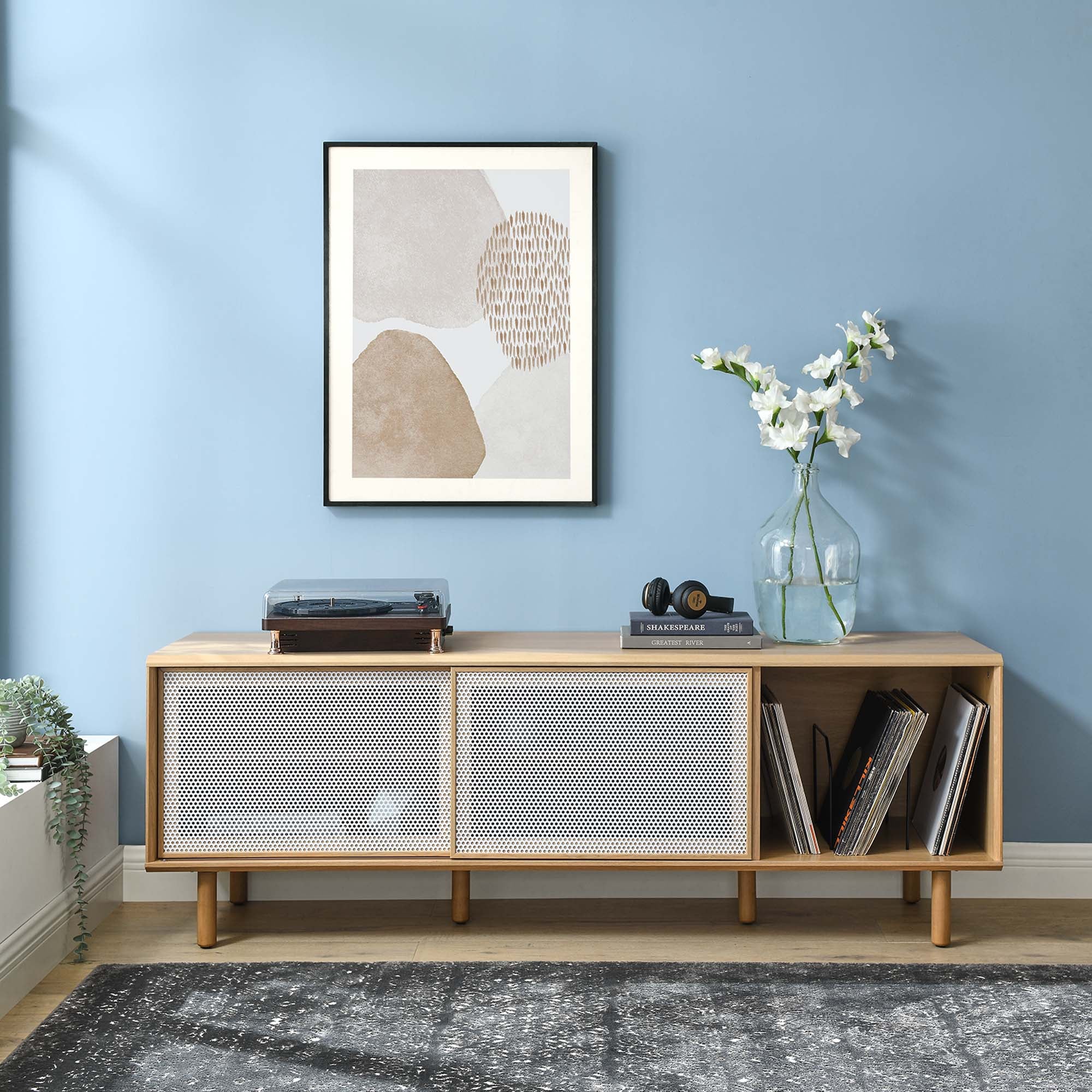 Modway Kurtis 67" TV and Vinyl Record Stand