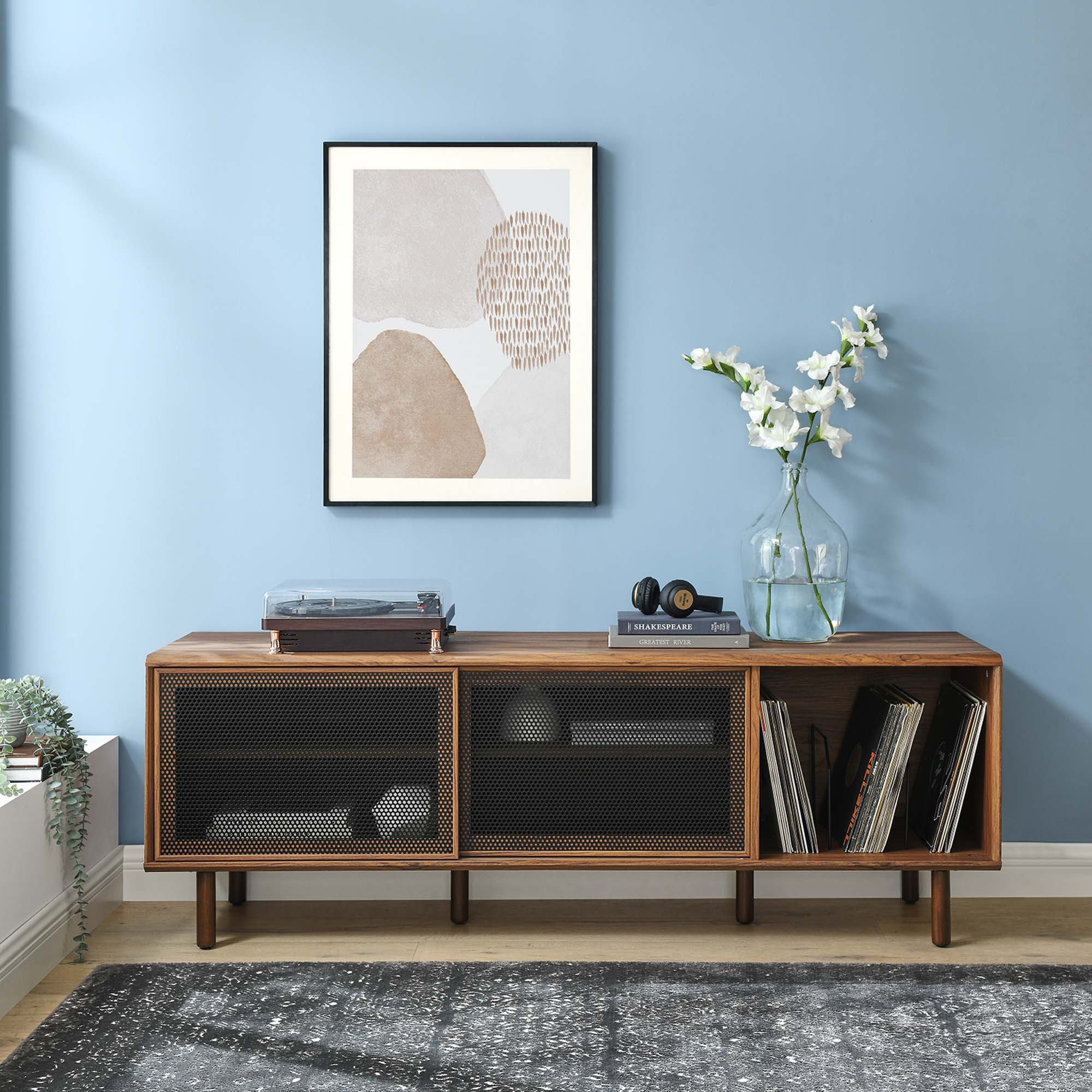 Modway Kurtis 67" TV and Vinyl Record Stand