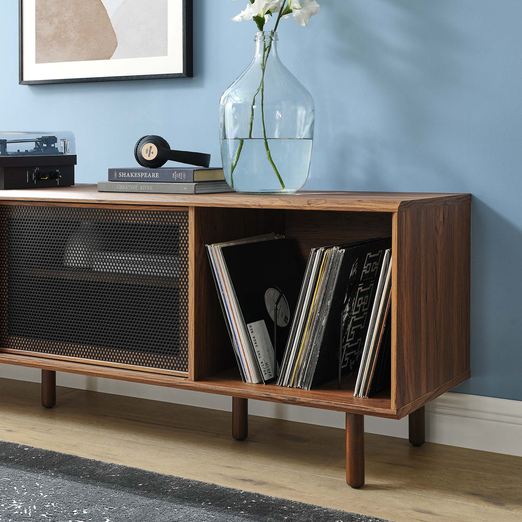 Modway Kurtis 67" TV and Vinyl Record Stand