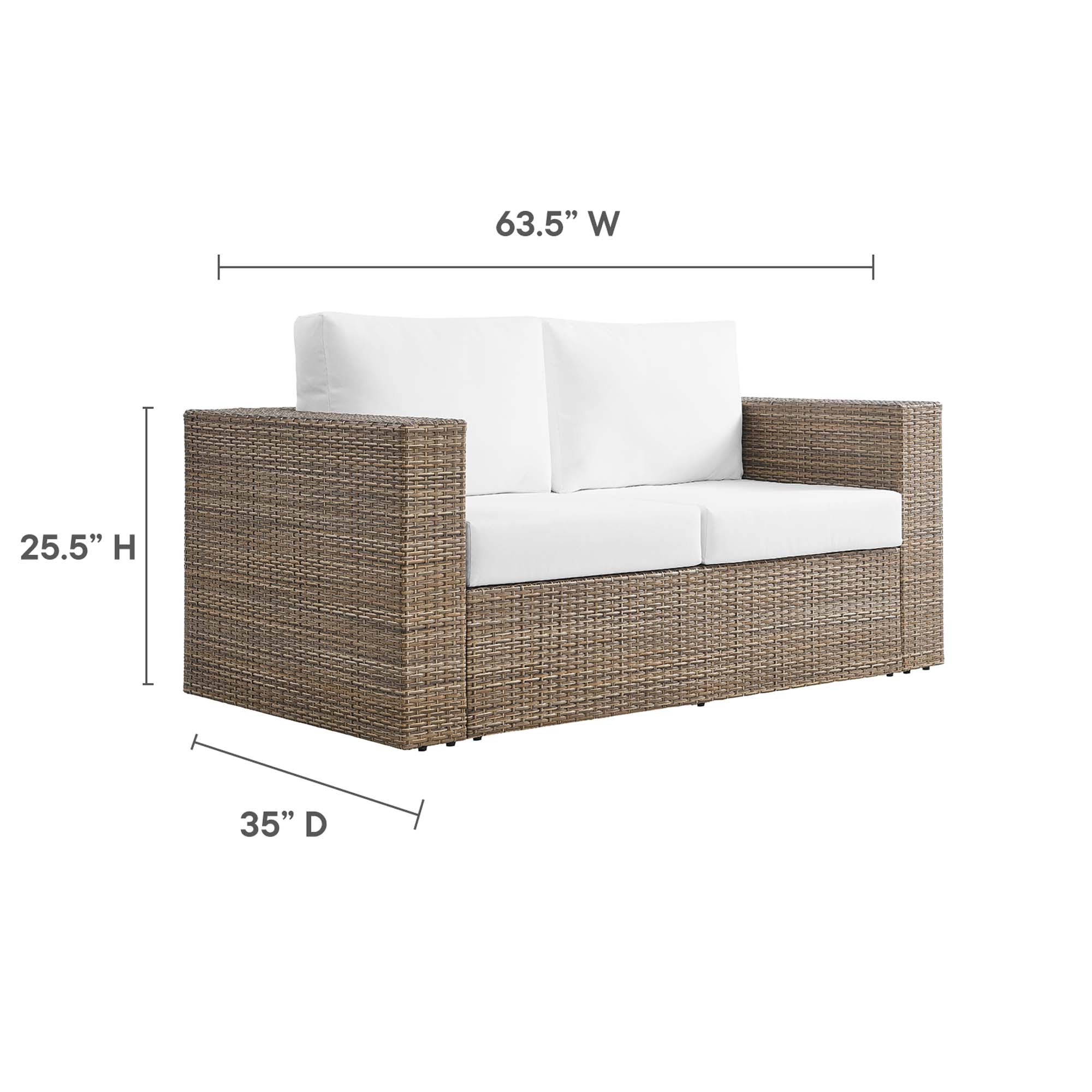 Modway Convene Outdoor Patio Loveseat