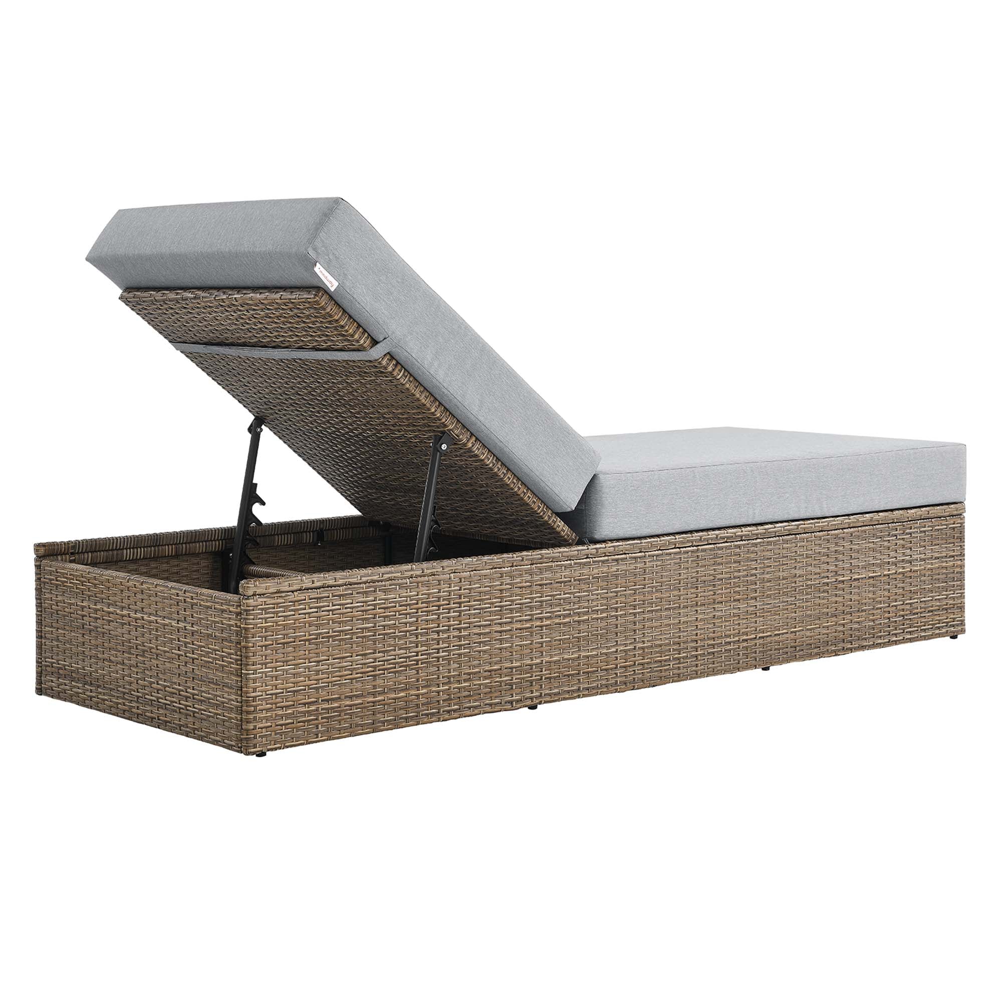 Modway Convene Outdoor Patio Chaise Lounge Chair