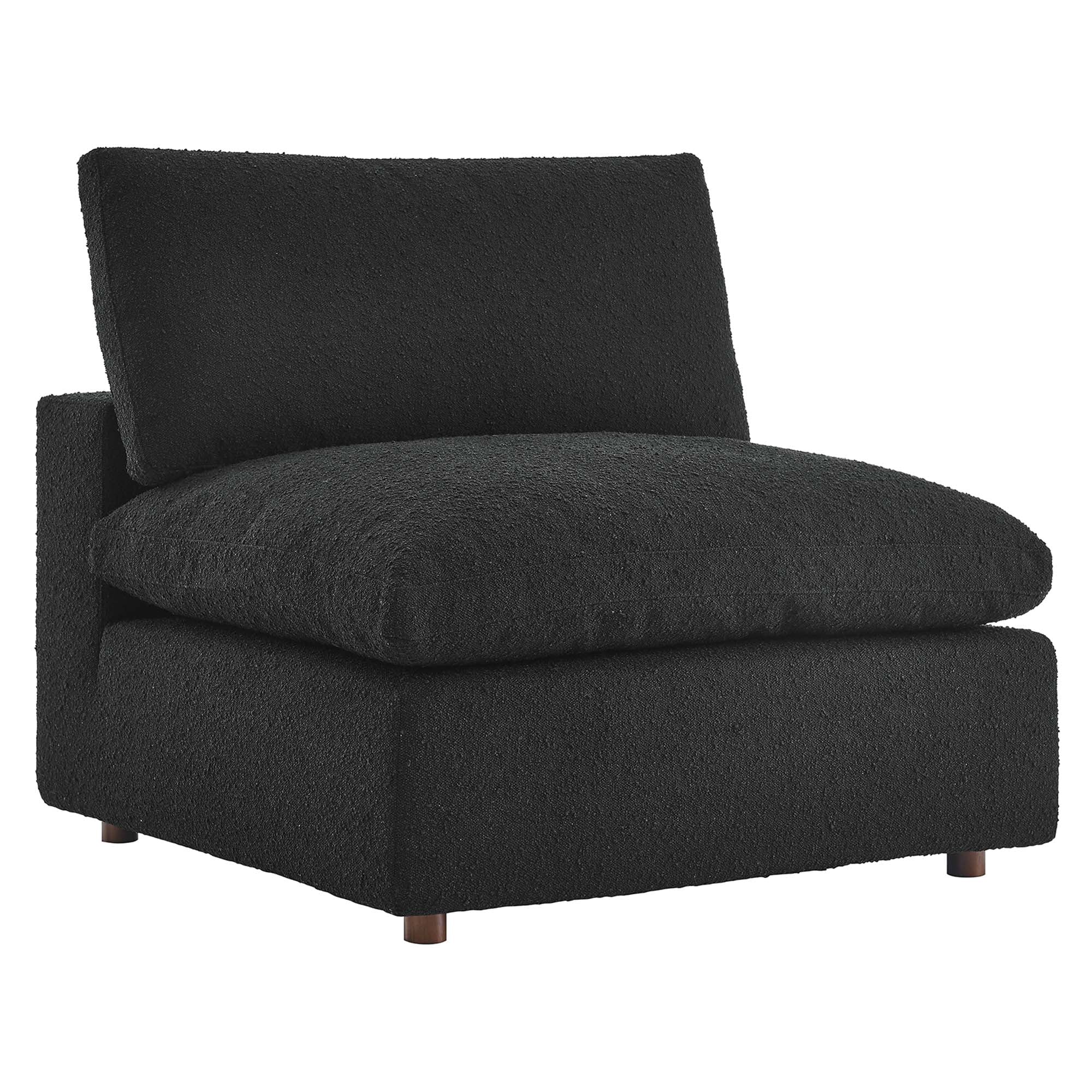 Modway Commix Down Filled Overstuffed Boucle Fabric Armless Chair