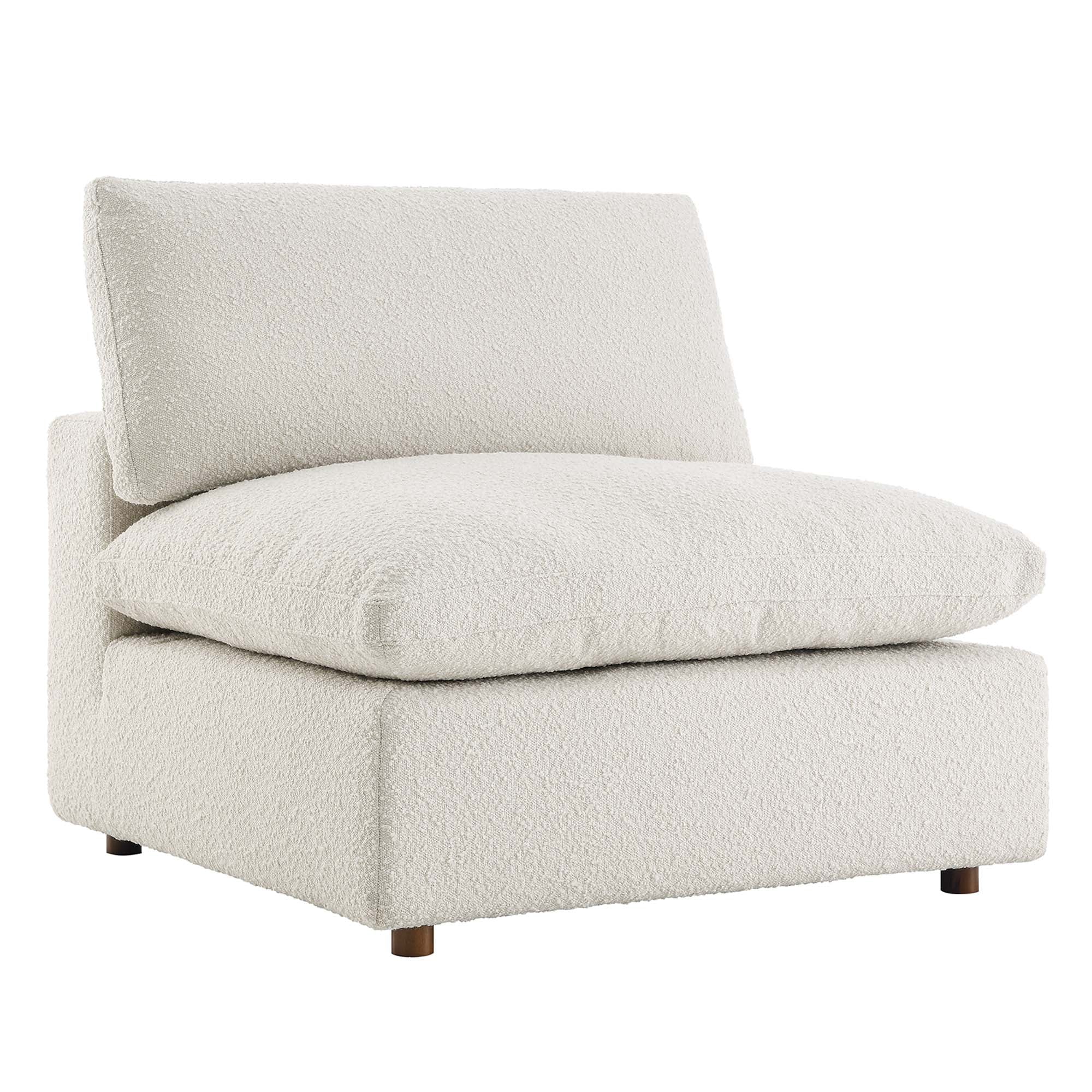Modway Commix Down Filled Overstuffed Boucle Fabric Armless Chair
