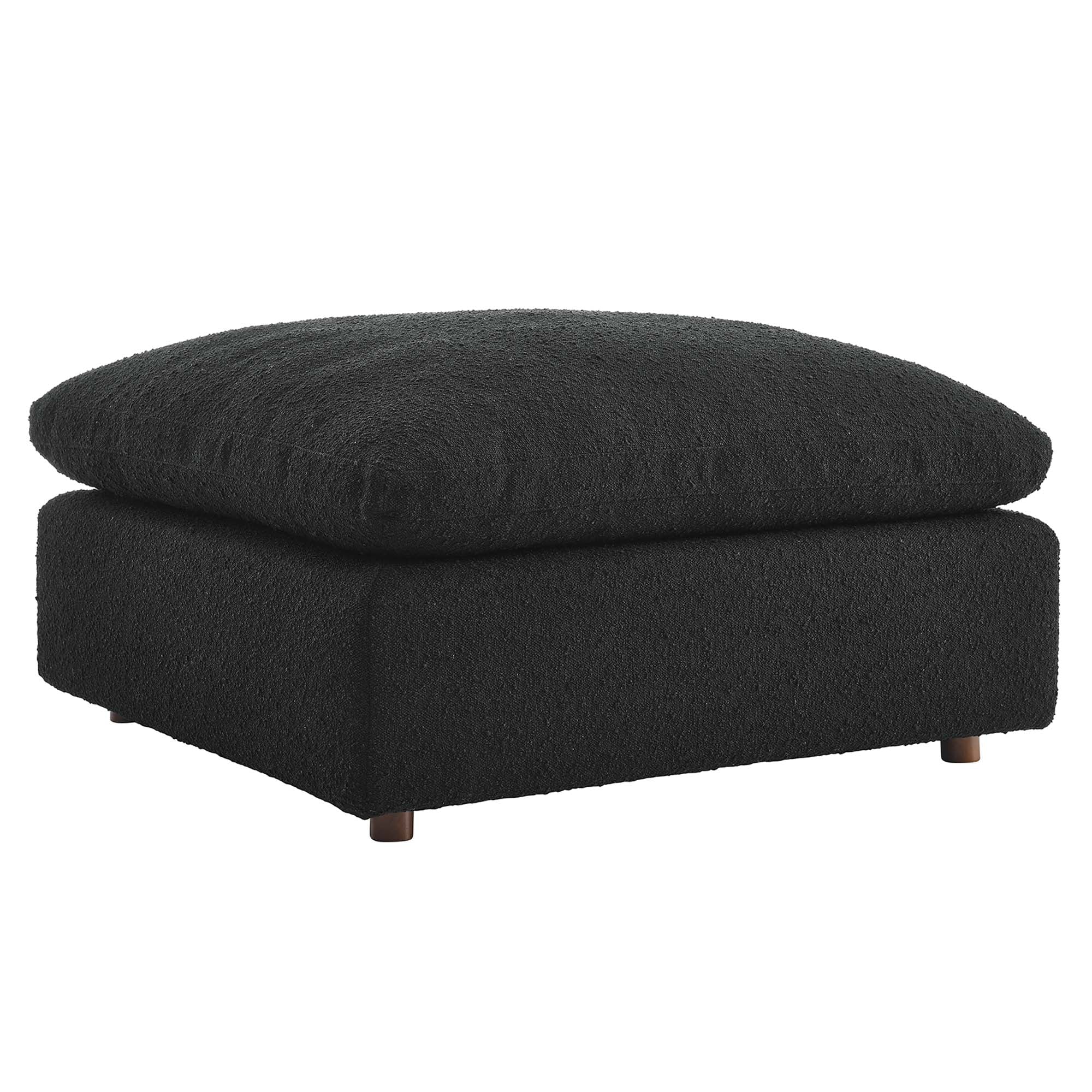 Modway Commix Down Filled Overstuffed Boucle Fabric Ottoman