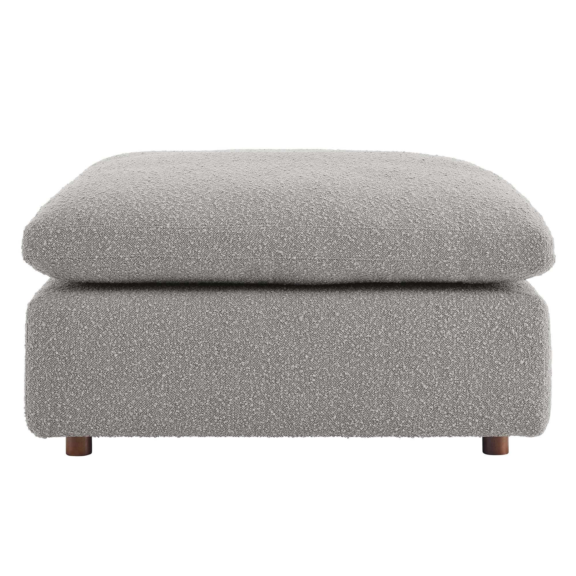 Modway Commix Down Filled Overstuffed Boucle Fabric Ottoman