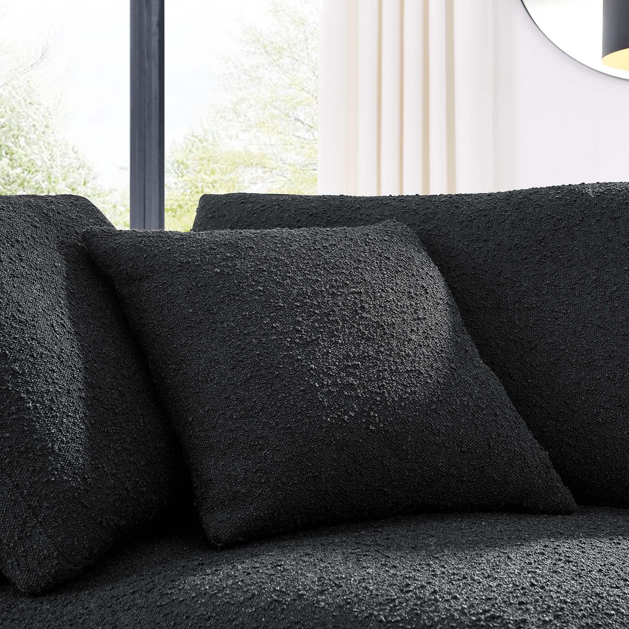 Modway Commix Down Filled Overstuffed Boucle Fabric Corner Chair