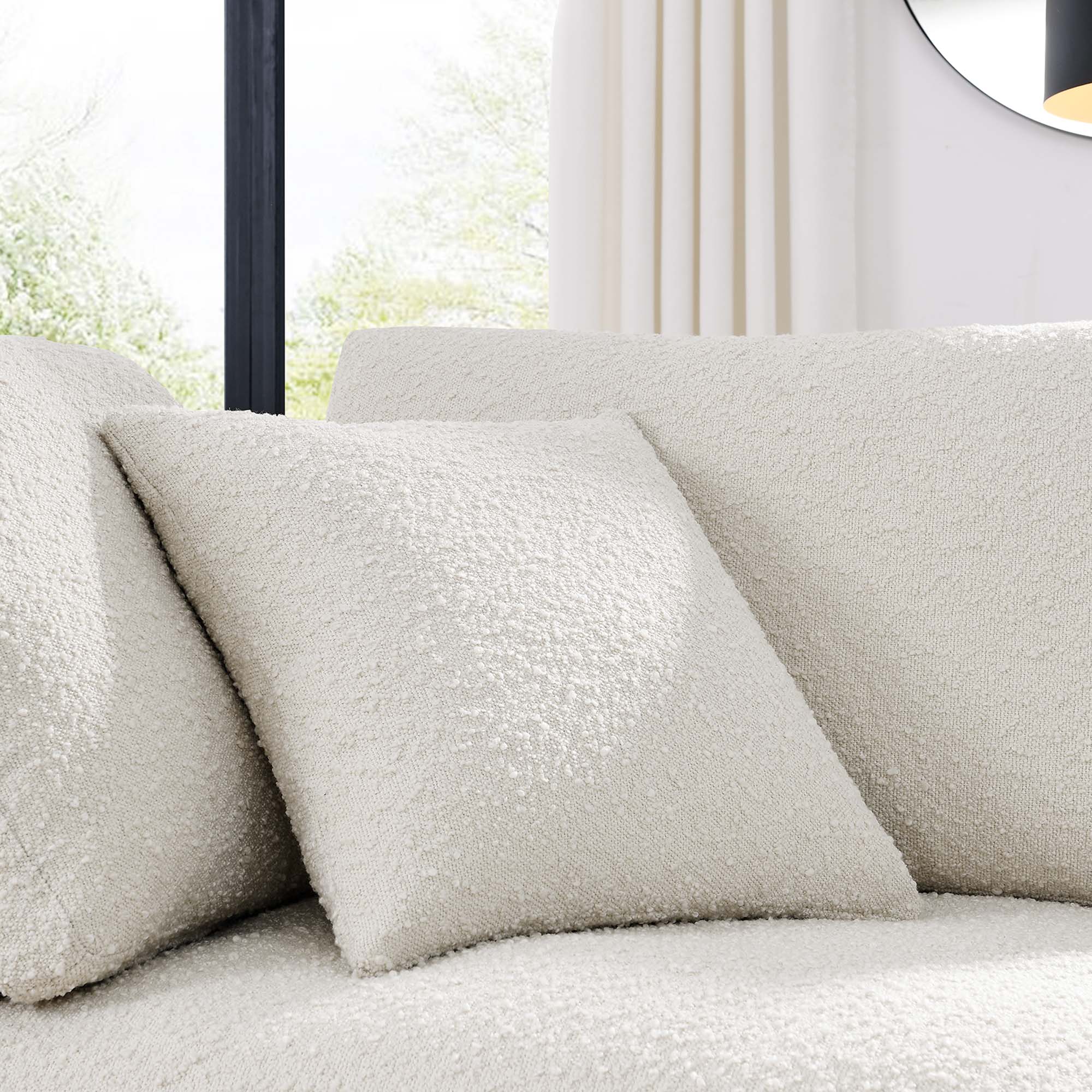 Modway Commix Down Filled Overstuffed Boucle Fabric Corner Chair