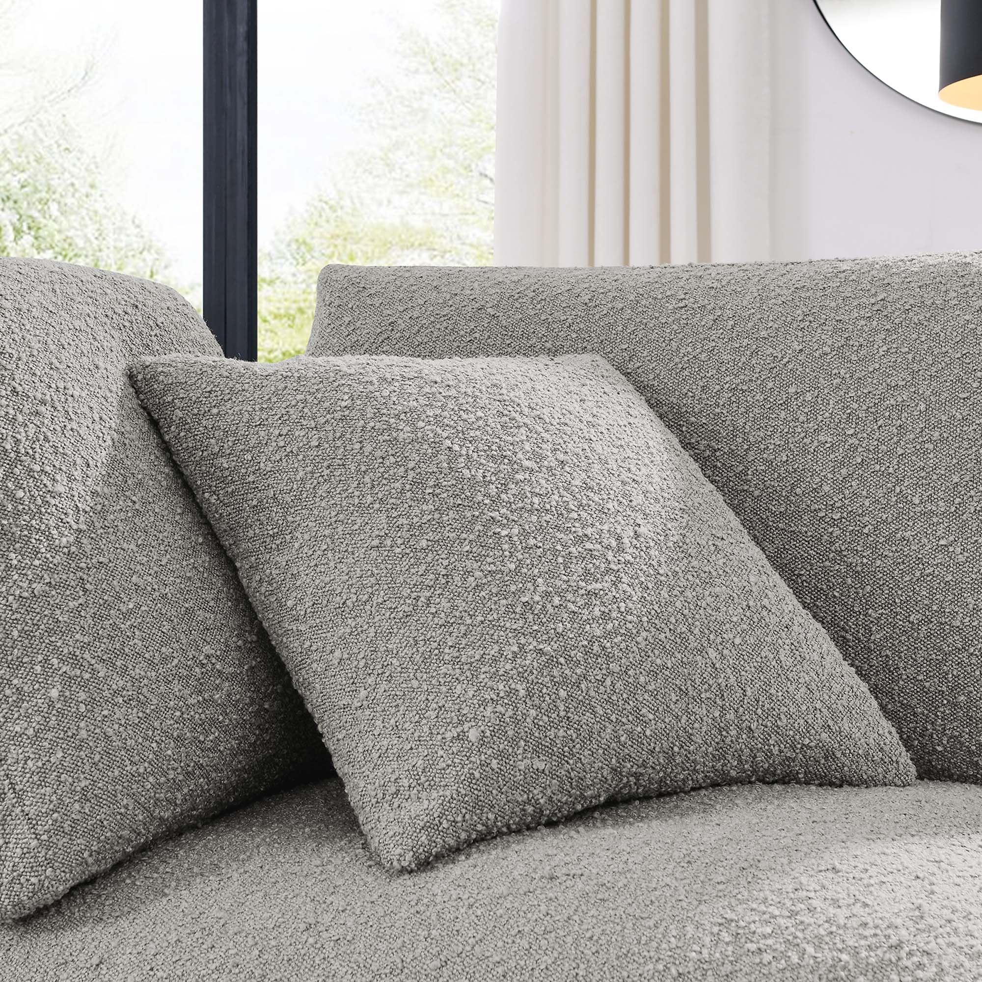 Modway Commix Down Filled Overstuffed Boucle Fabric Corner Chair